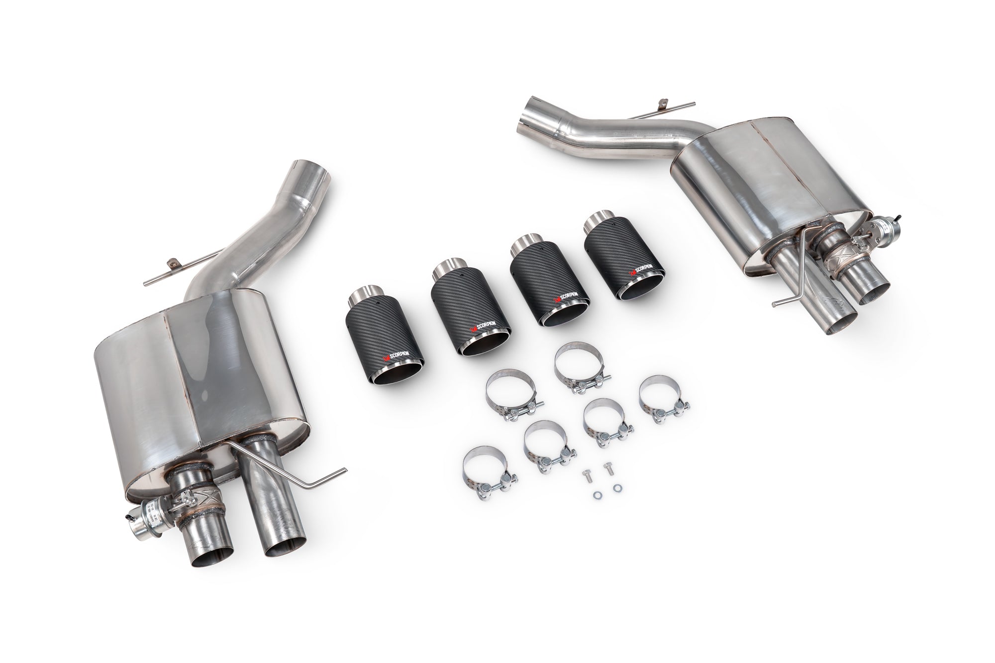 BMW M5 F10 Rear silencers only - Scorpion