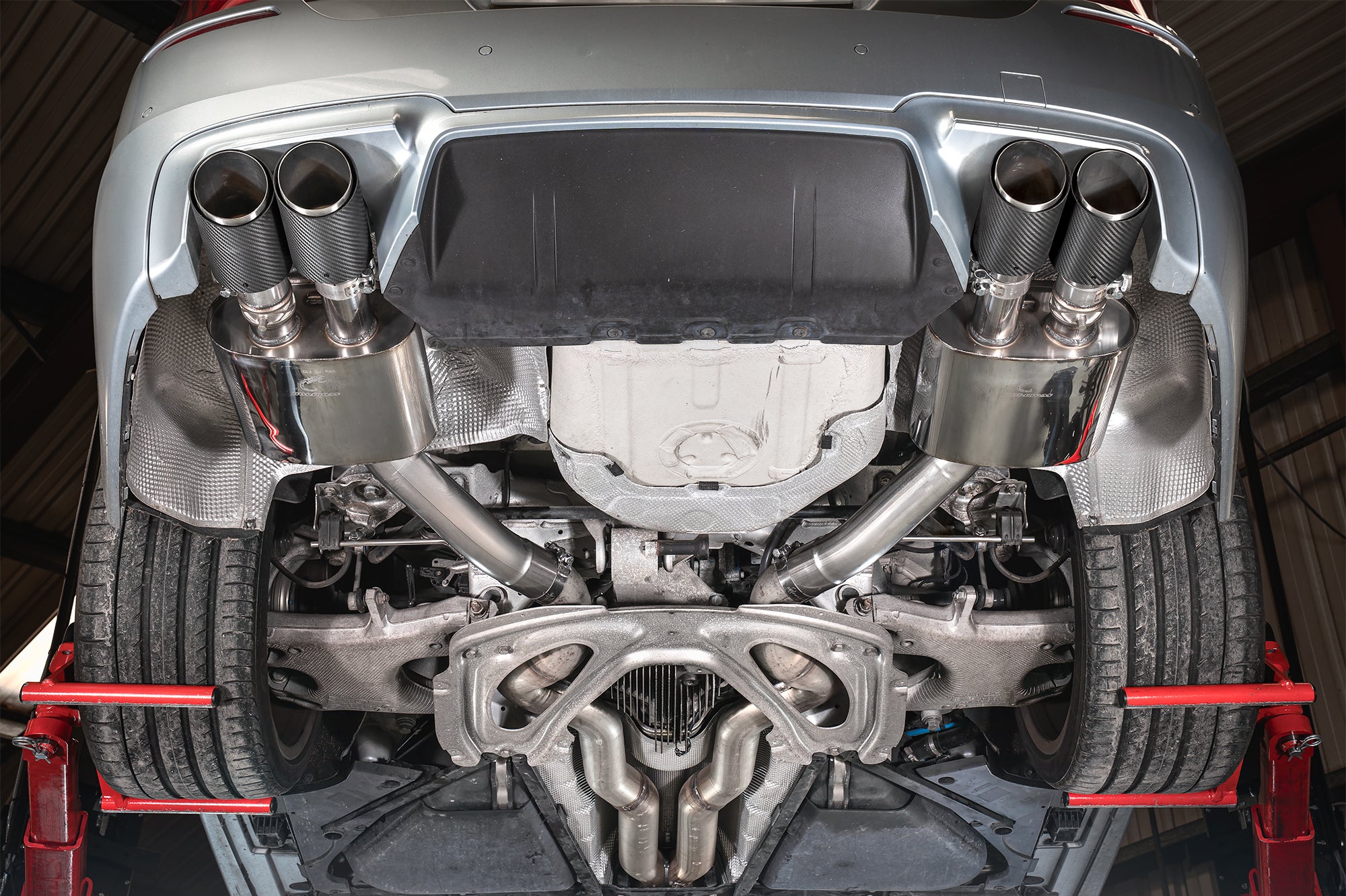 BMW M5 F10 Rear silencers only - Scorpion