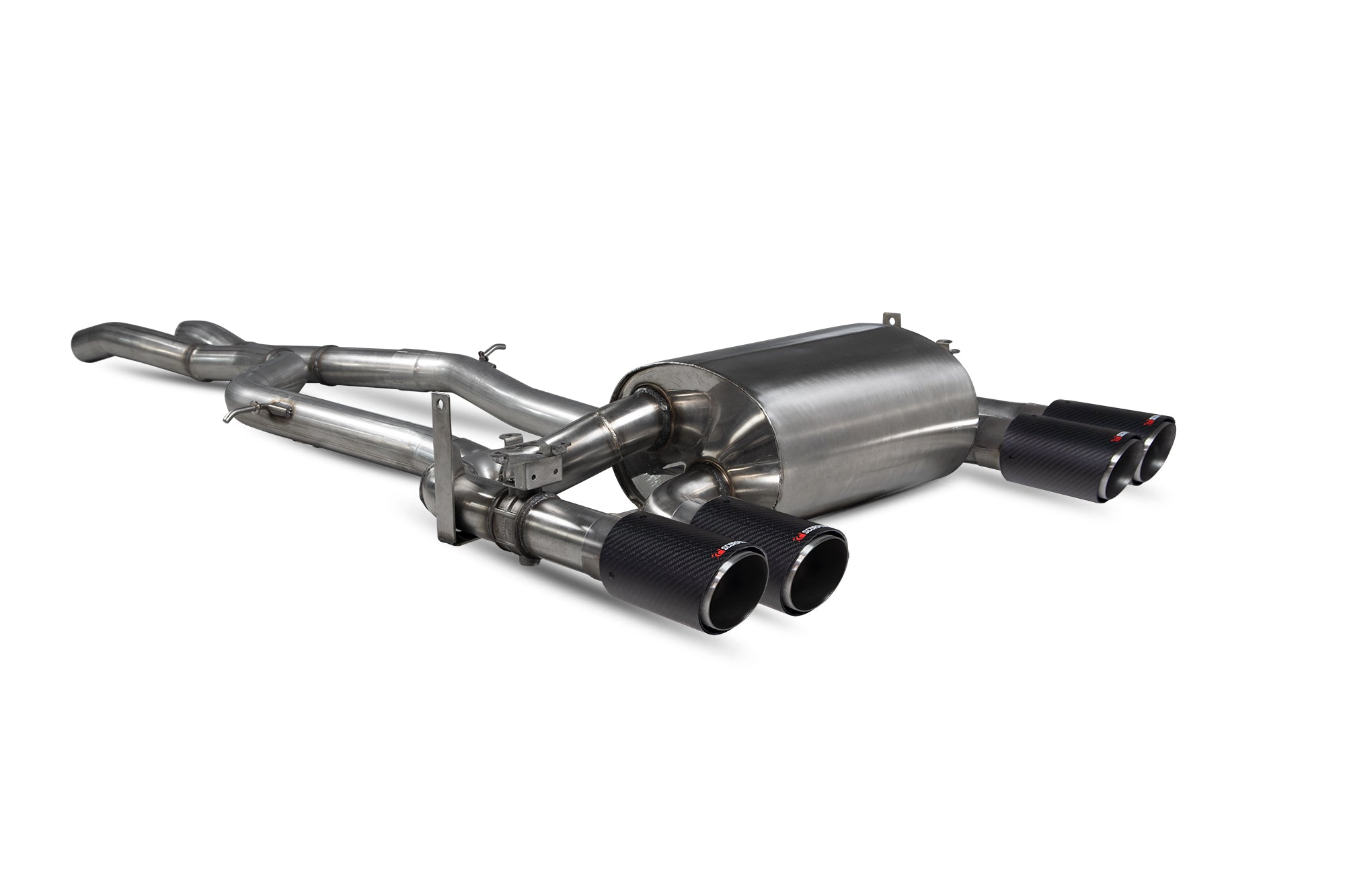 BMW F80 M3 / M4 F82 F83 Non-res cat-back system with electronic valves - Scorpion