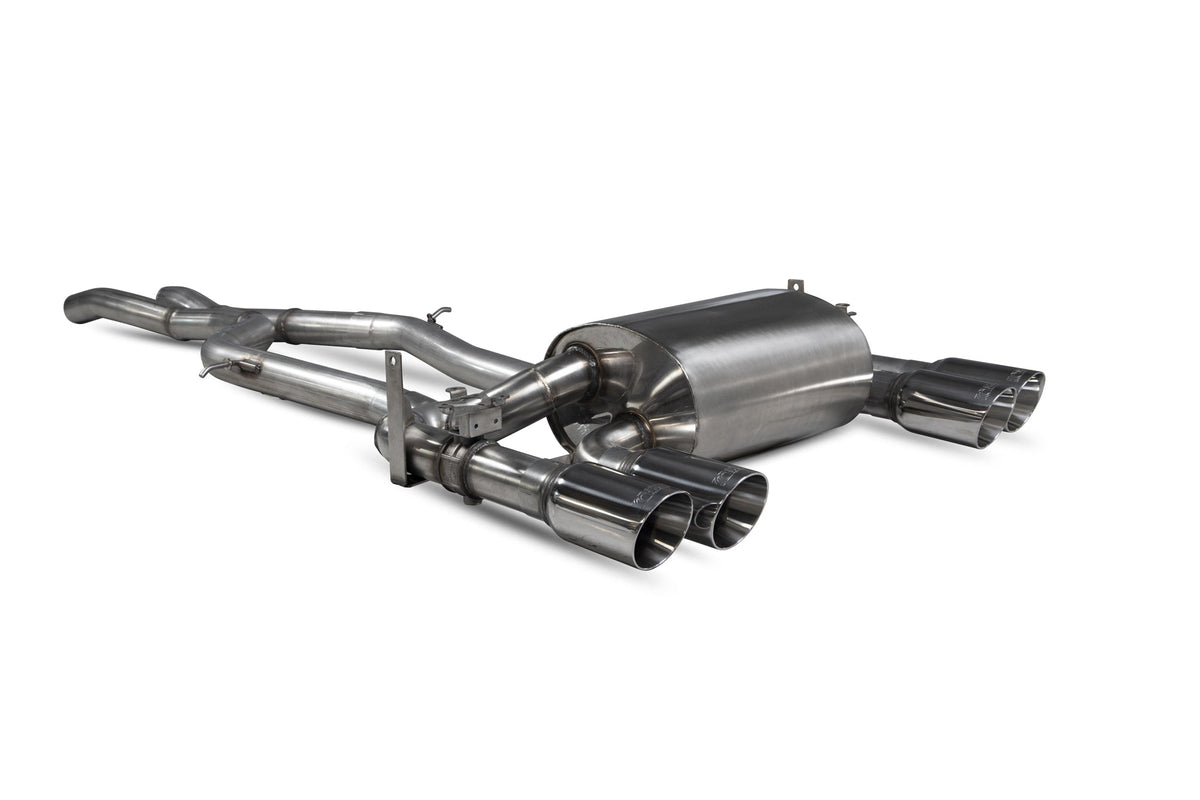 BMW F80 M3 / M4 F82 F83 Non-res cat-back system with electronic valves - Scorpion
