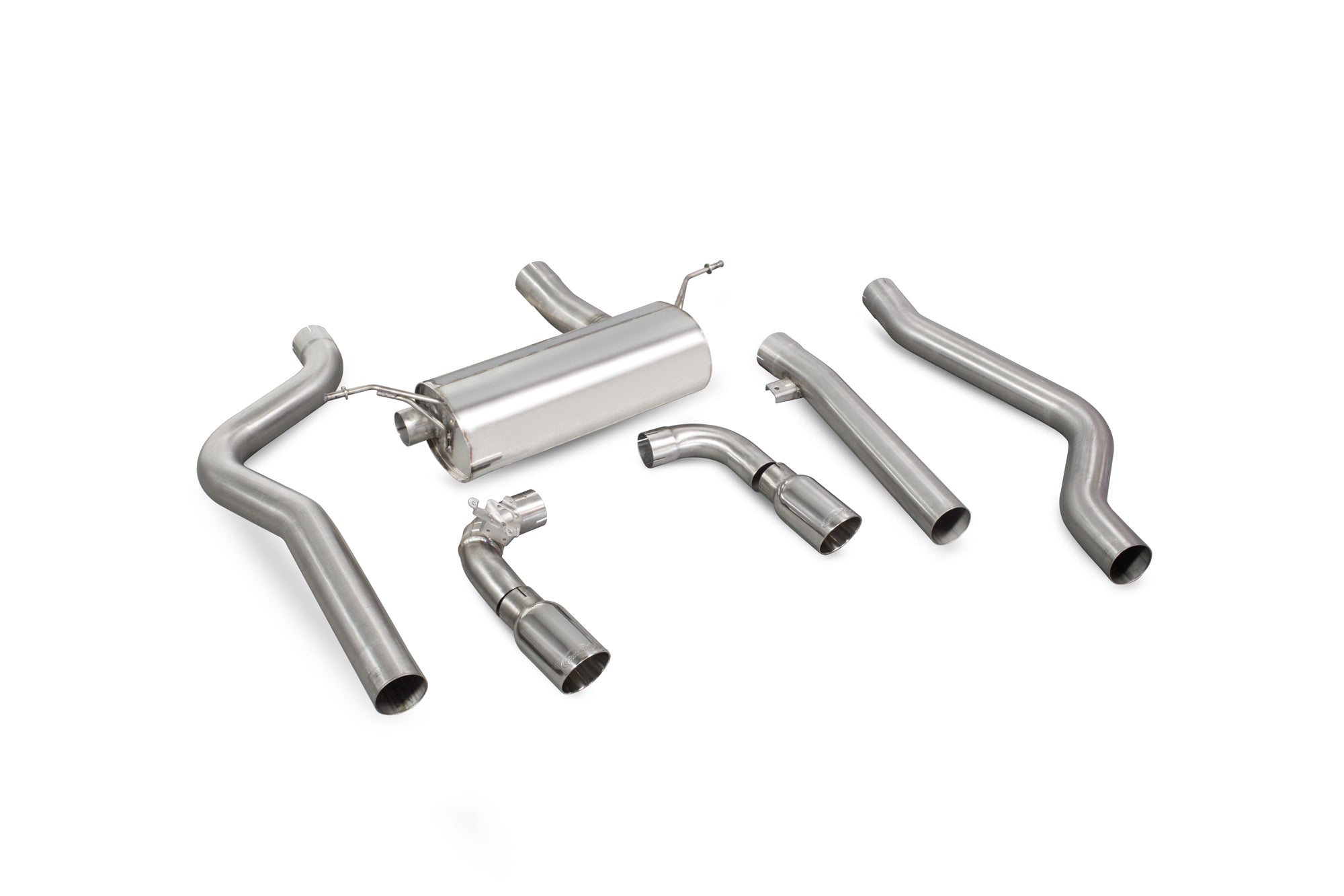 BMW M240i (F22, F23), Fits X-Drive Non-res cat-back system with electronic valves - Scorpion