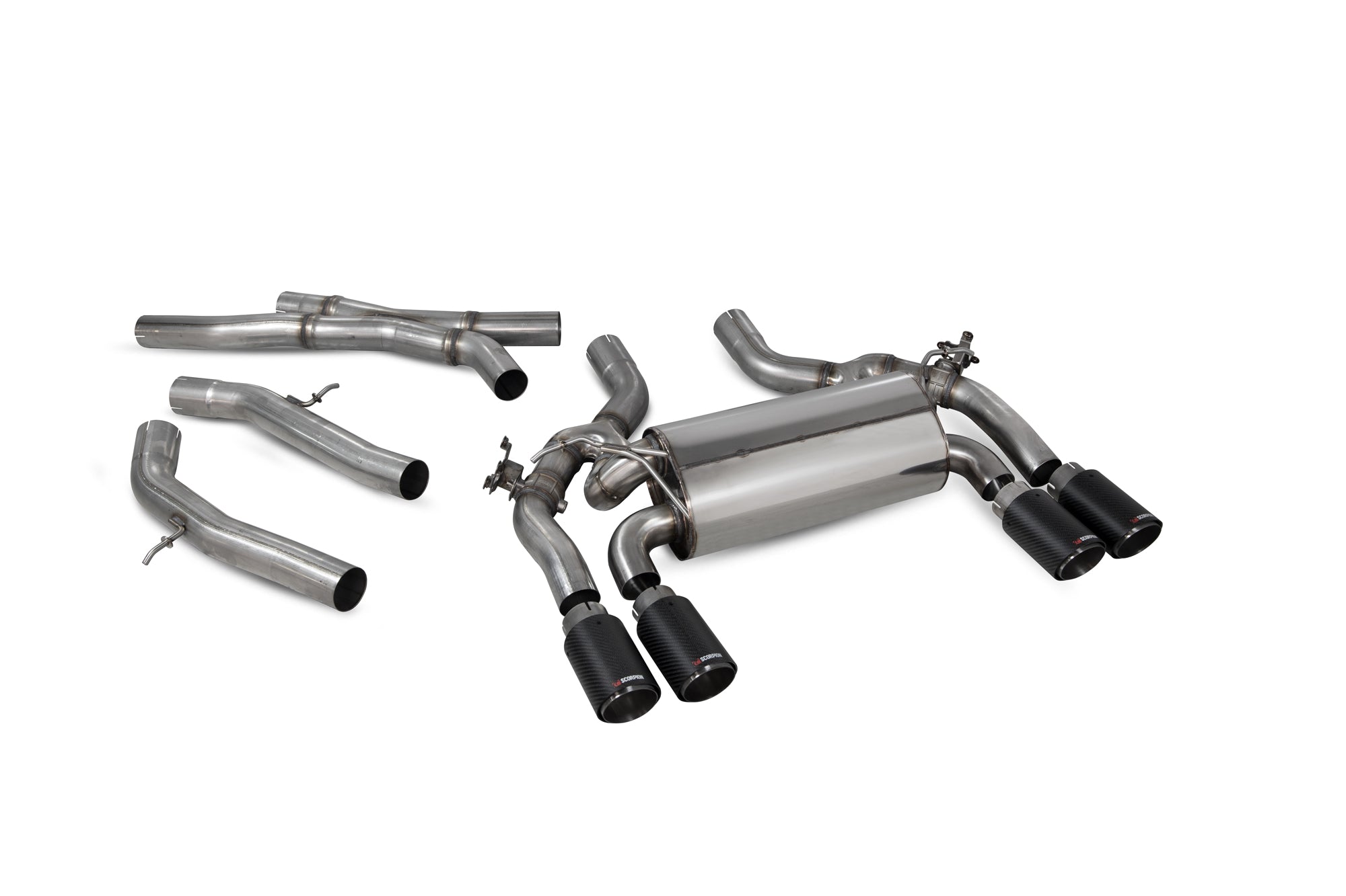 BMW M2 Competition F87N GPF-back system with electronic valves - Scorpion