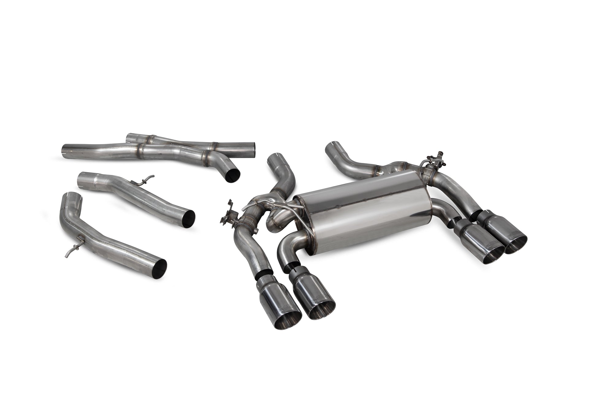 BMW M2 Competition F87N GPF-back system with electronic valves - Scorpion