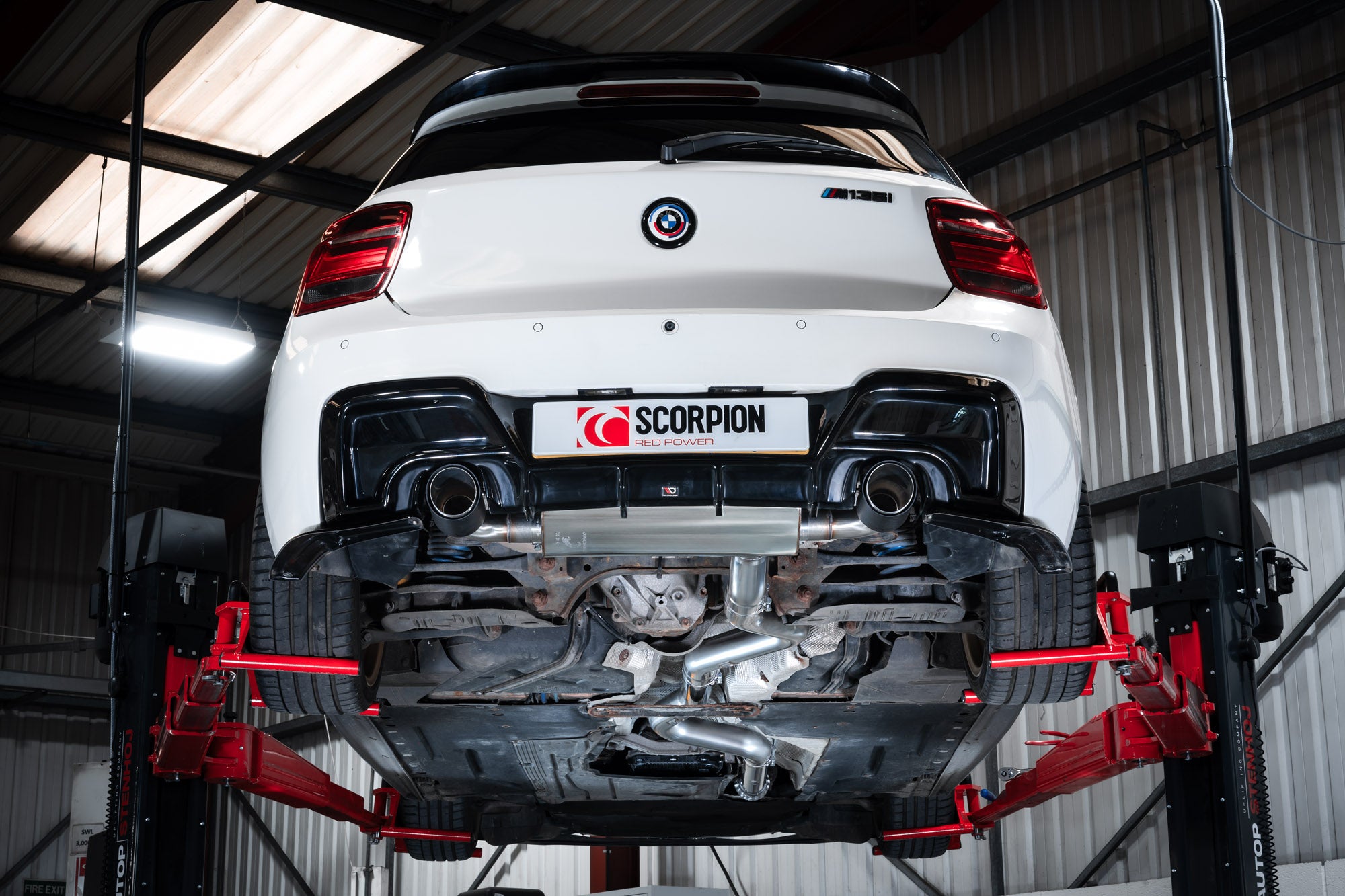 BMW M135i (F20/F21) including xDrive Non-resonated cat-back system without valve - Scorpion