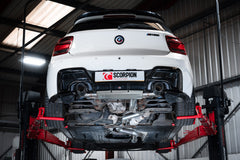 BMW M135i (F20/F21) including xDrive Non-resonated cat-back system without valve - Scorpion