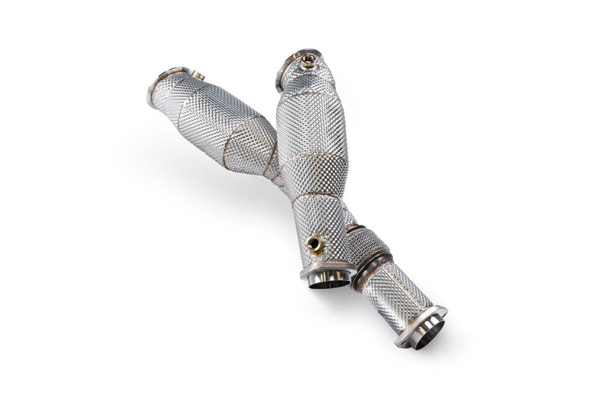 BMW M2 G87 / M3 G80/G81 / M4 G82 including Competition & xDrive / X4 M, X4 M Competition 3.0 LCi models Downpipes with a high flow sports catalysts - Scorpion