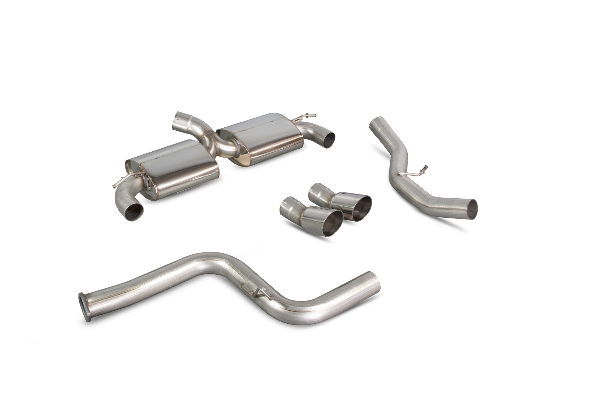 Ford Focus MK2 RS Non-resonated cat-back system - Scorpion