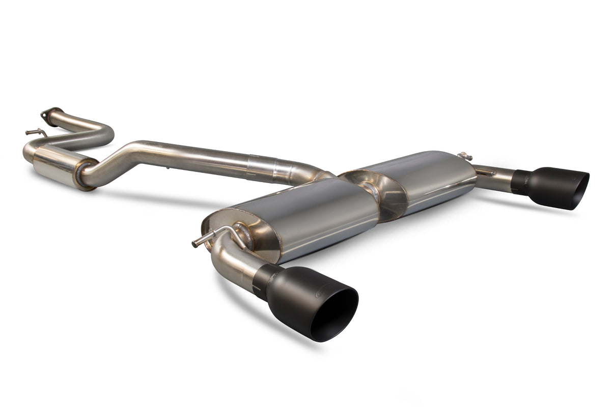 Ford Focus MK2 ST 225 2.5 Turbo 63.5mm/2.5 Resonated cat-back system - Scorpion