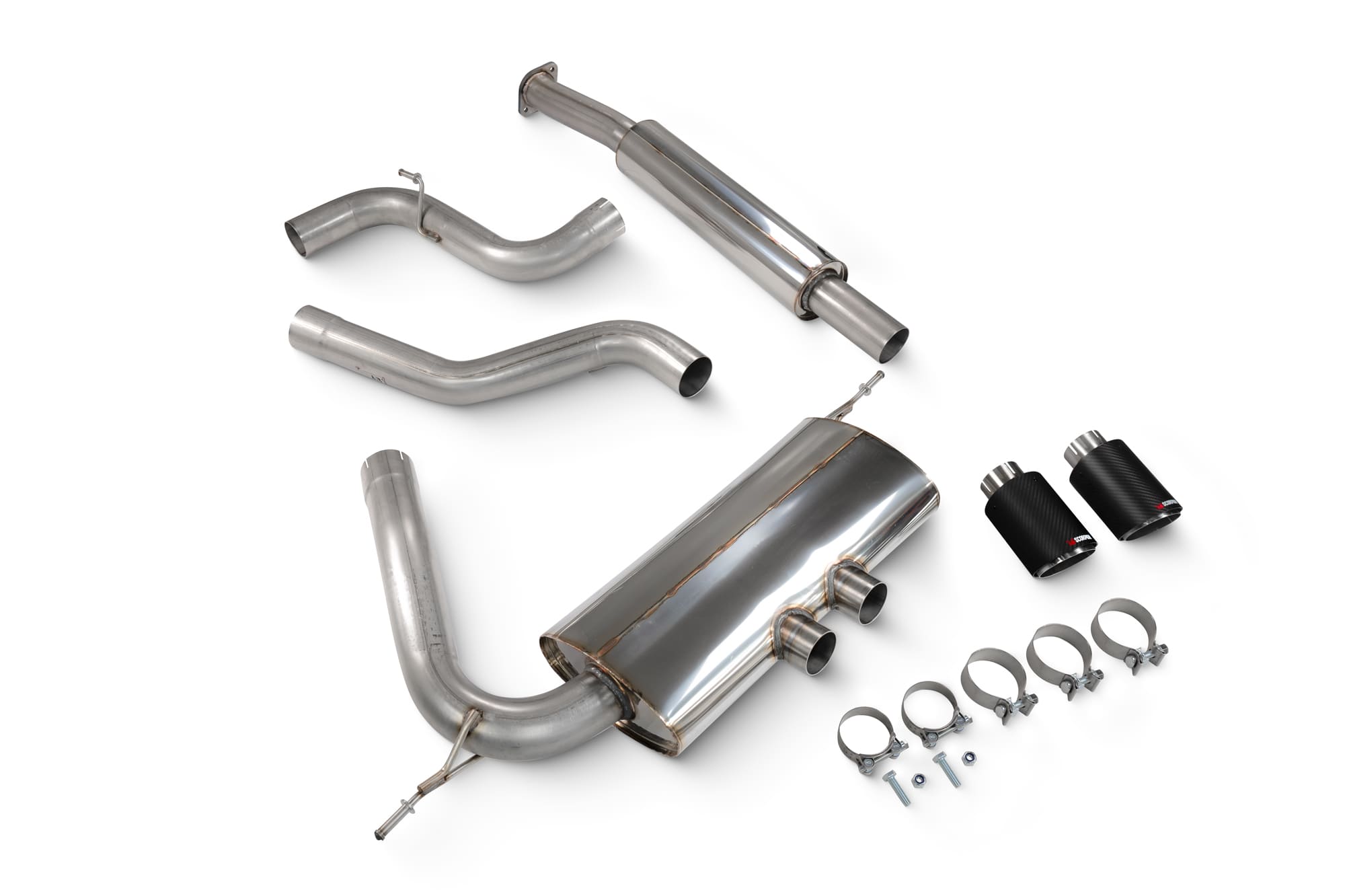 Ford Focus MK3 ST 250 Hatch Non GPF Model Only Resonated cat-back system - Scorpion