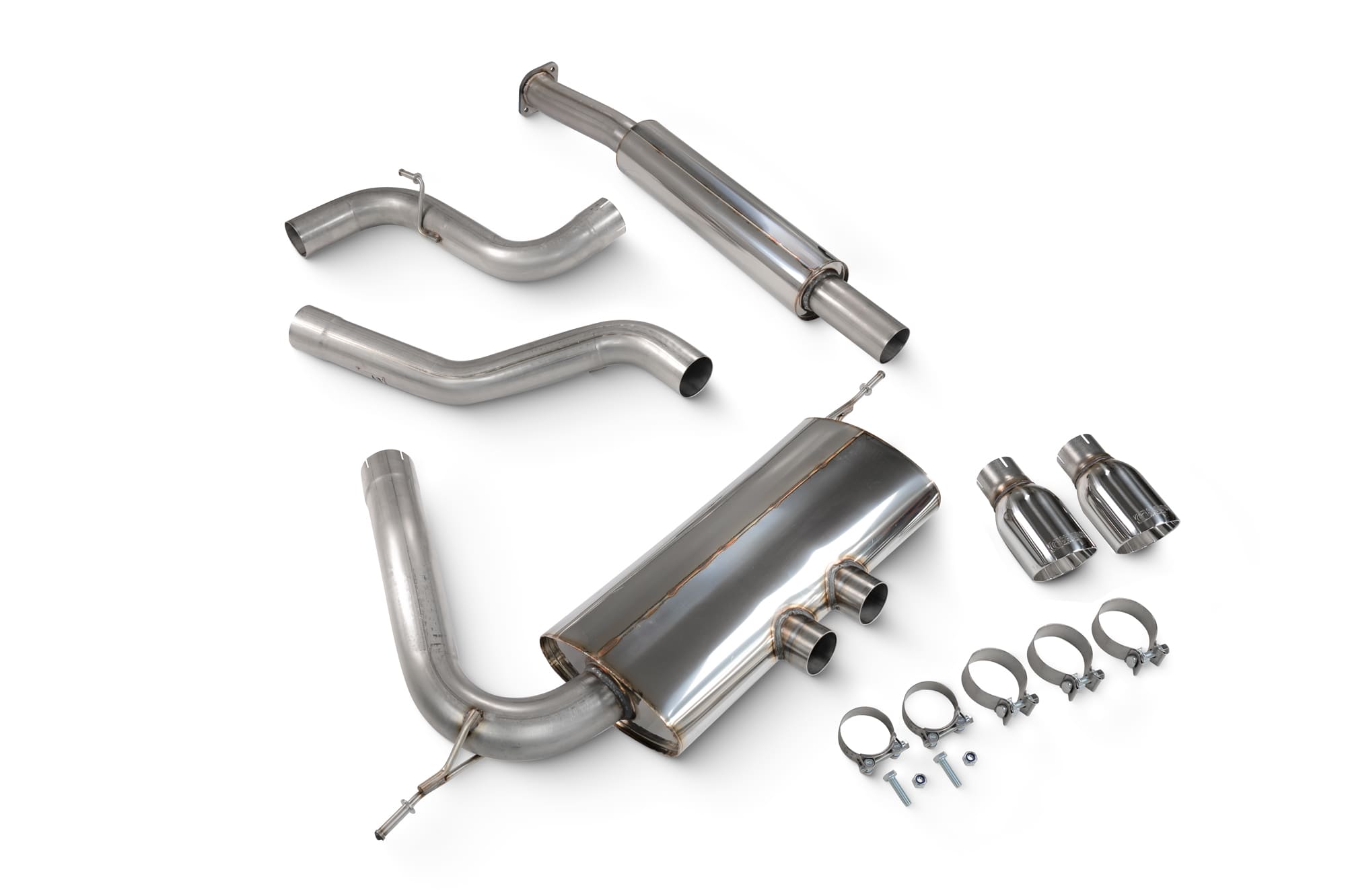 Ford Focus MK3 ST 250 Hatch Non GPF Model Only Resonated cat-back system - Scorpion