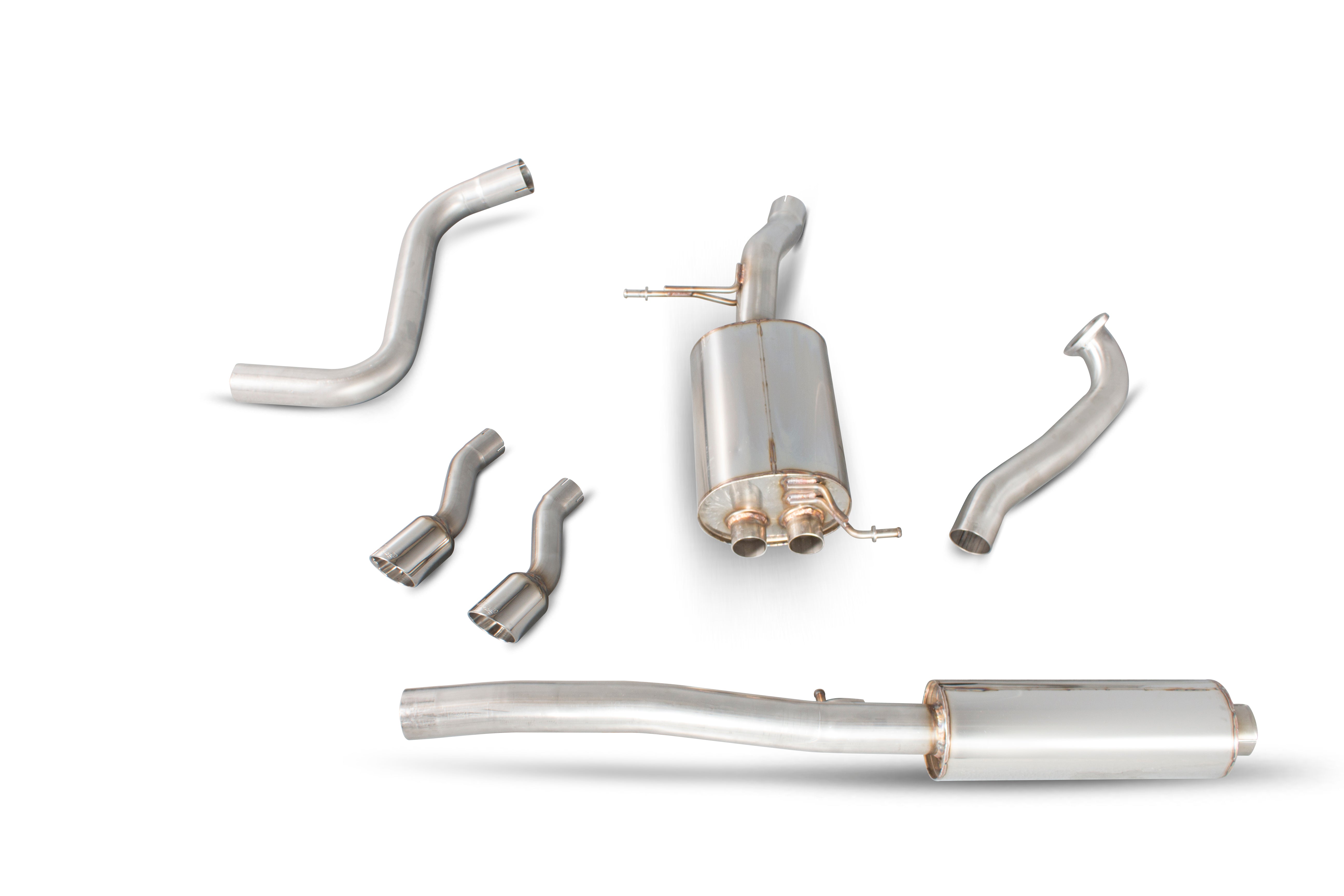 Ford Fiesta Ecoboost 1.0T 100,125 & 140 PS (Zetec S rear valance required) Resonated cat-back system - Scorpion