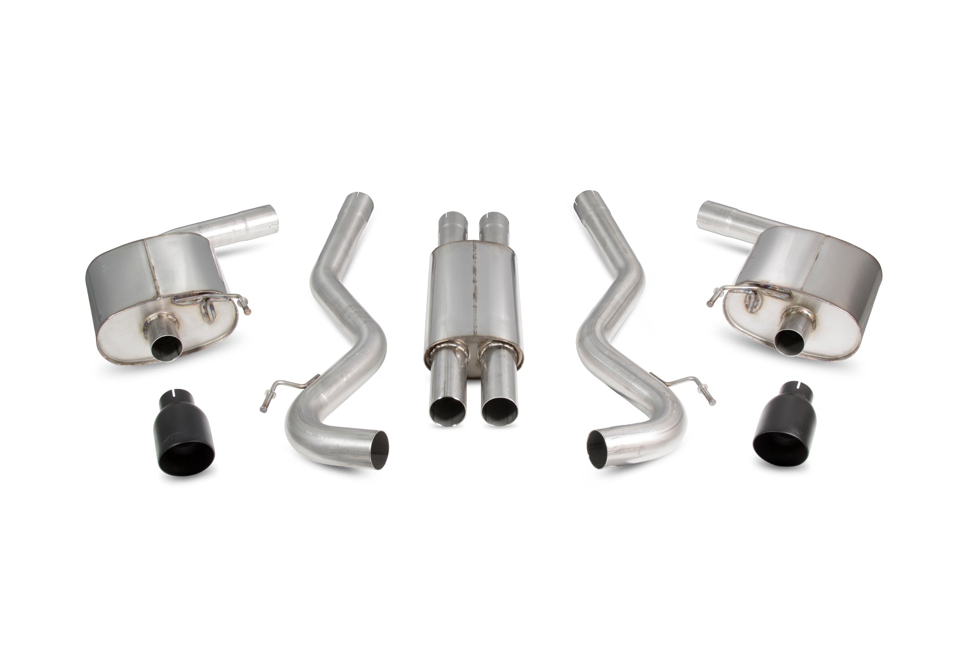 Ford Mustang 5.0 V8 GT Non GPF Model Only Resonated cat-back system - Scorpion