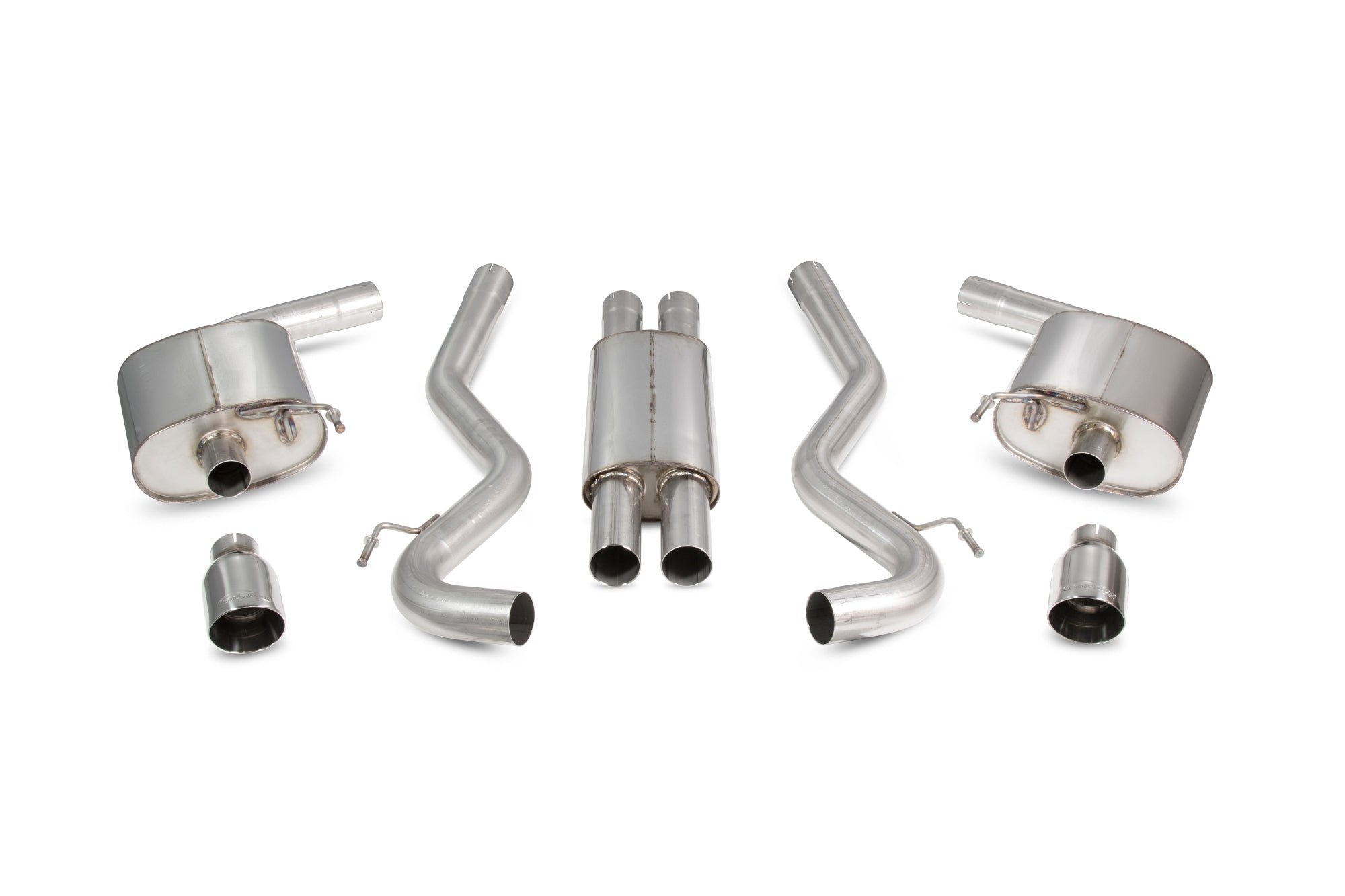 Ford Mustang 5.0 V8 GT Non GPF Model Only Resonated cat-back system - Scorpion