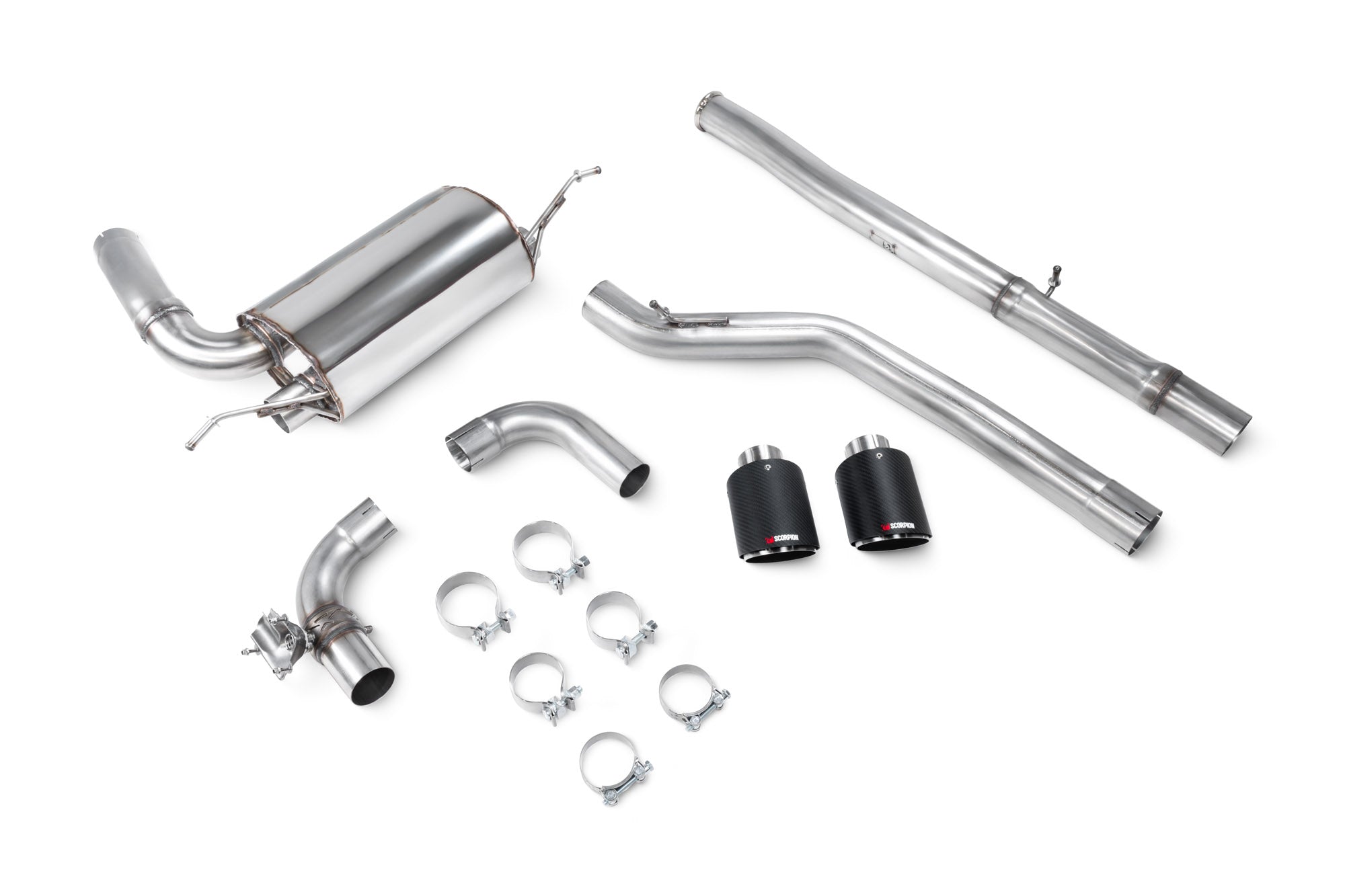 Ford Focus MK3 RS Non GPF Model Only Cat-back system with electronic valve - Scorpion
