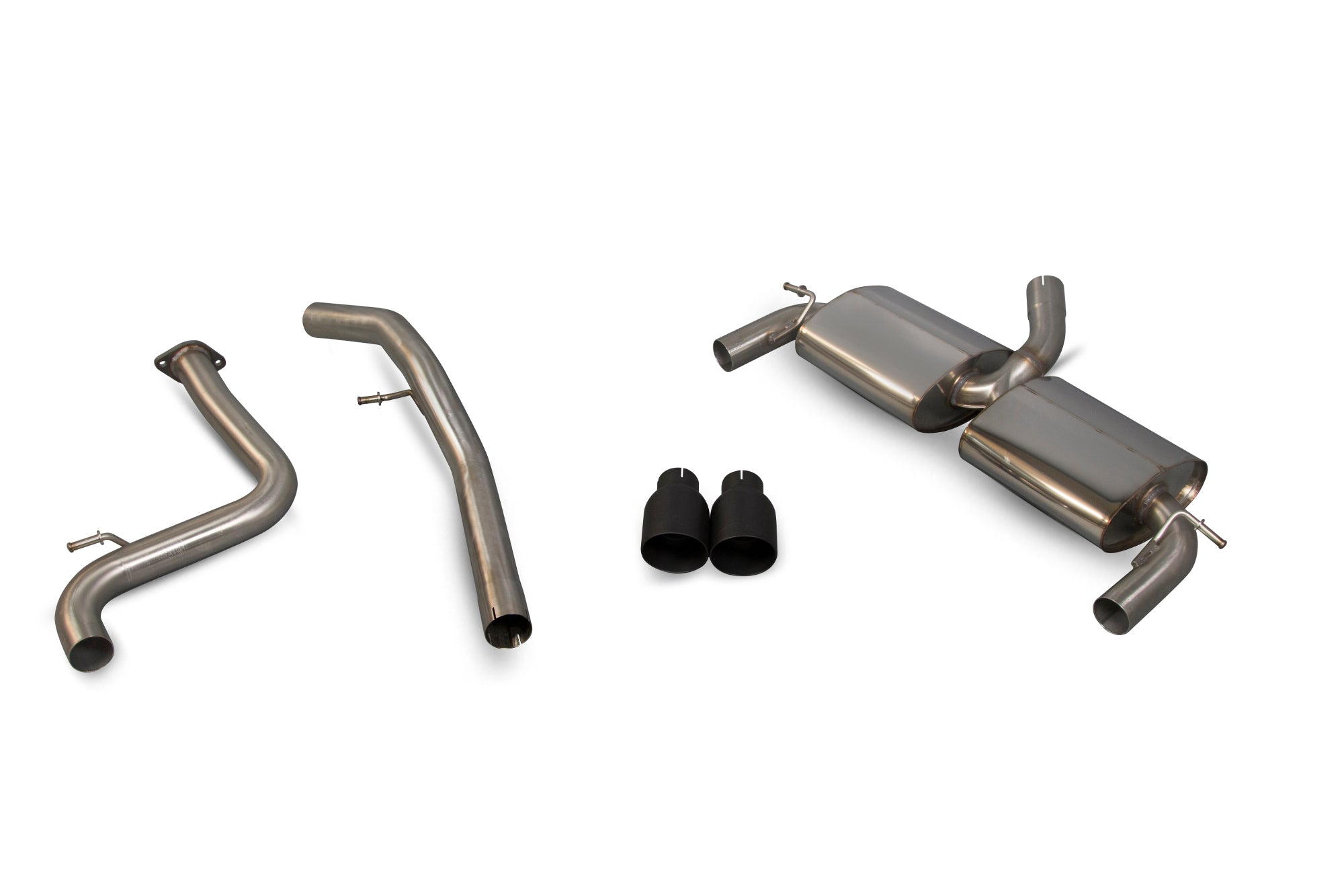 Ford Focus MK2 ST 225 2.5 Turbo 63.5mm/2.5Non-resonated cat-back system - Scorpion