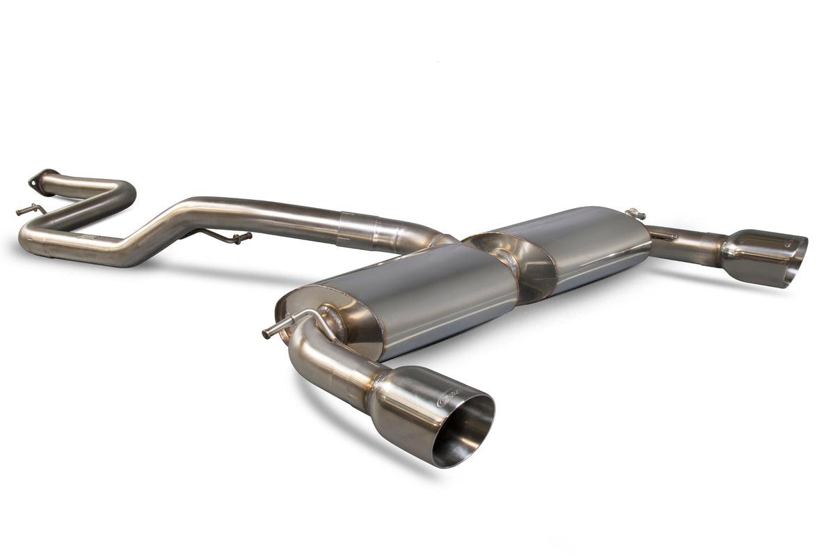 Ford Focus MK2 ST 225 2.5 Turbo 63.5mm/2.5 Non-resonated cat-back system - Scorpion