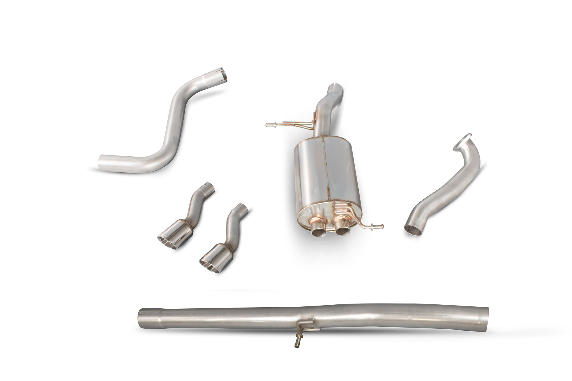 Ford Fiesta Ecoboost 1.0T 100,125 & 140 PS (Zetec S rear valance required) Non-resonated cat-back system - Scorpion