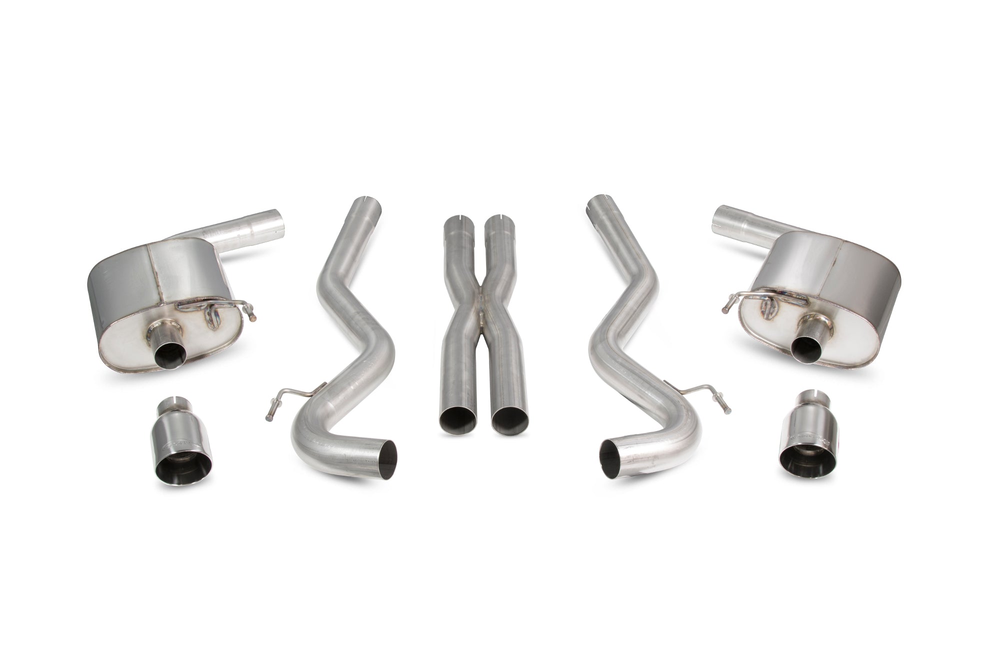 Ford Mustang 5.0 V8 GT Non GPF Model Only Non-resonated cat-back system - Scorpion