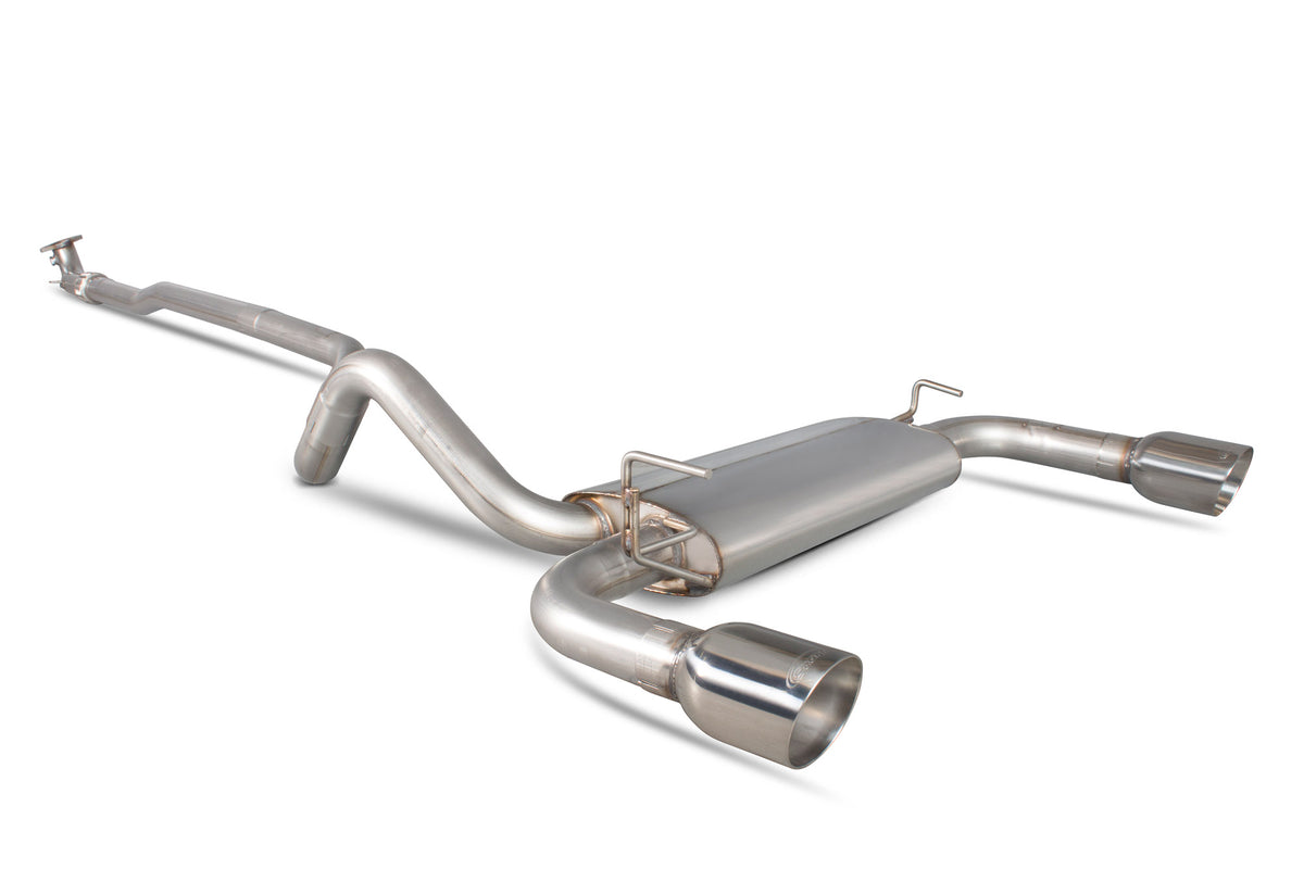 Fiat 500/595 Abarth 1.4 (IHI Turbo) / 595/695 Abarth 1.4 (Garrett Turbo) Non-resonated cat-back system - Scorpion