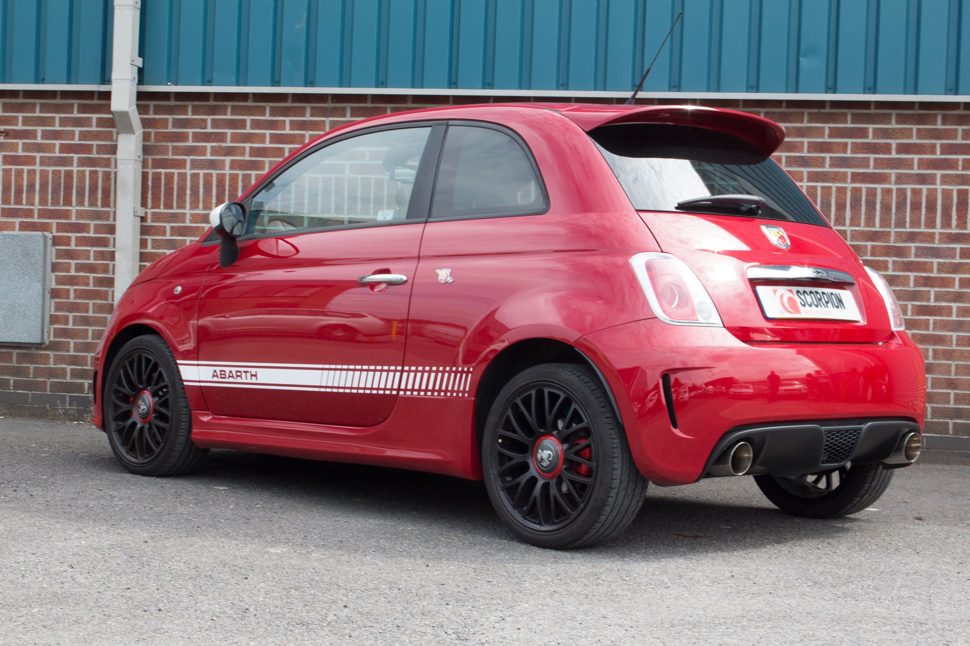 Fiat 500/595 Abarth 1.4 (IHI Turbo) / 595/695 Abarth 1.4 (Garrett Turbo) Non-resonated cat-back system - Scorpion