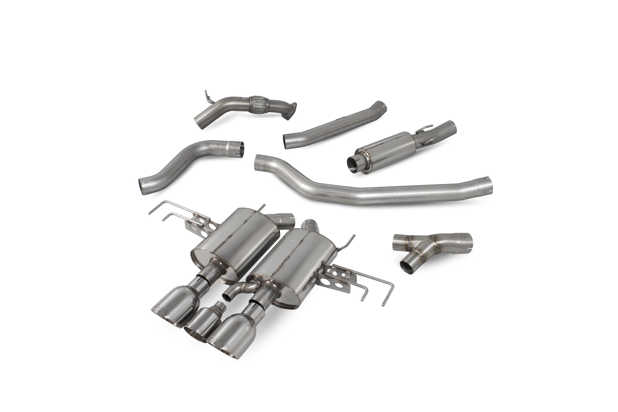 Honda Civic Type R FK8 R/H Drive Part-resonated cat-back system - Scorpion