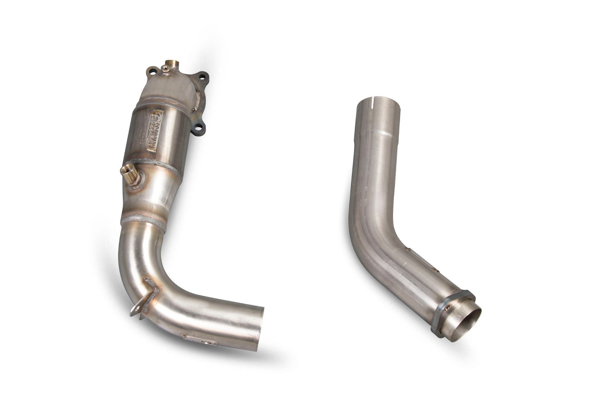 Honda Civic Type R FK2 (RHD) Downpipe with a high flow sports catalyst - Scorpion
