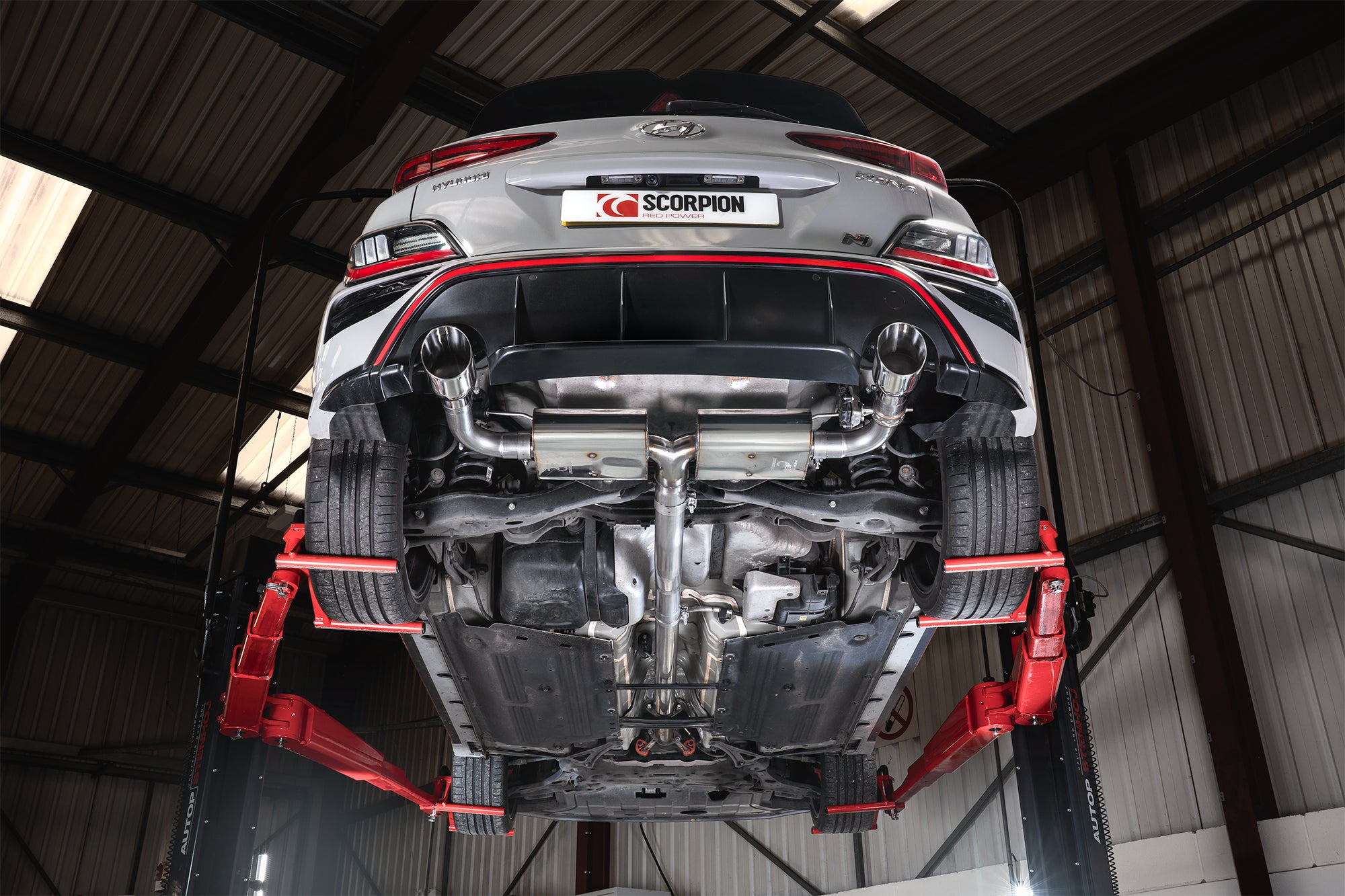 Hyundai Kona N Non-resonated gpf-back system with valves - Scorpion