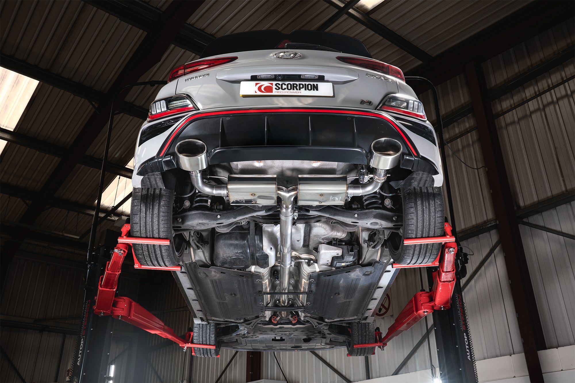 Hyundai Kona N Non-resonated gpf-back system with valves - Scorpion