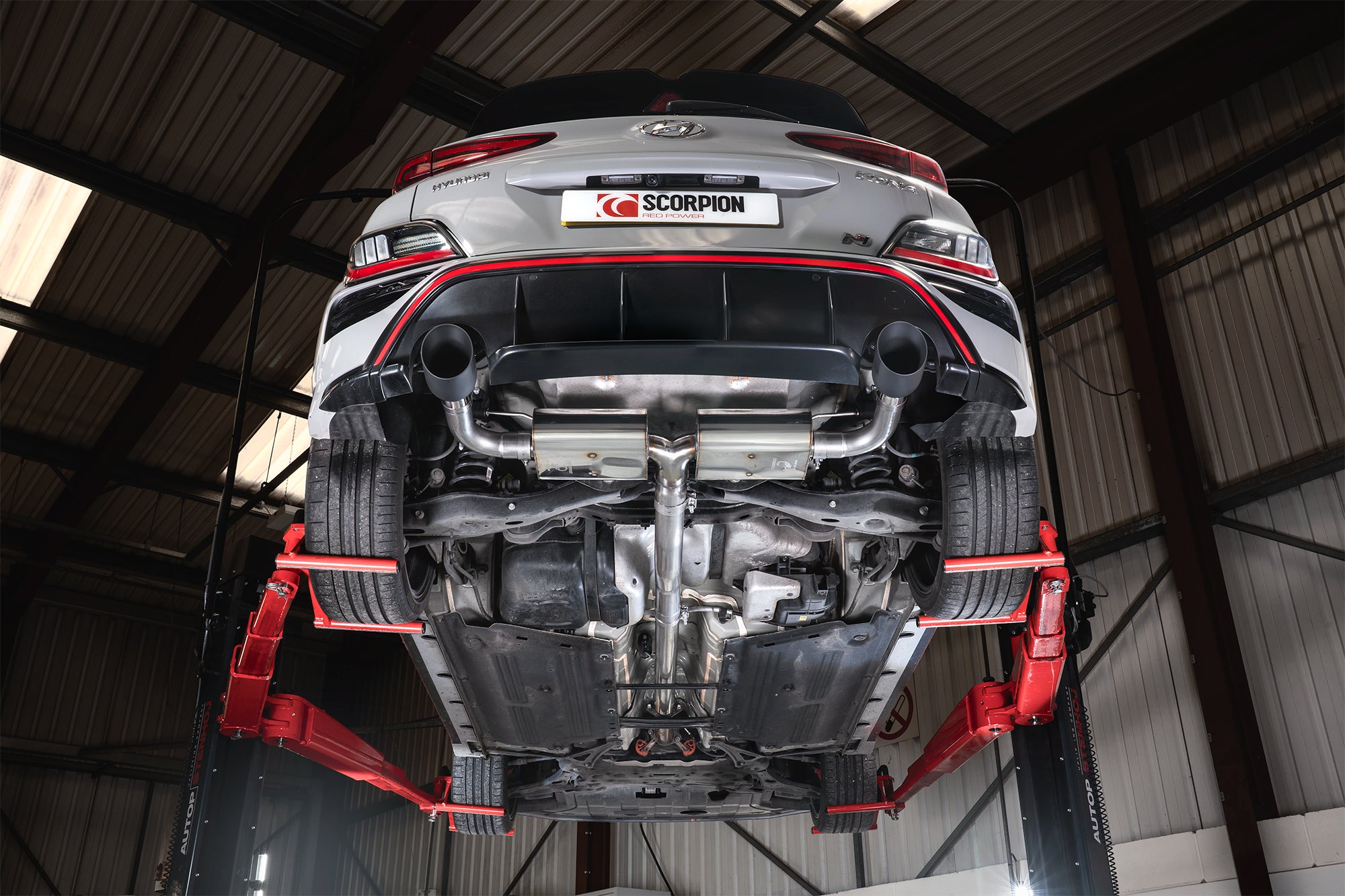 Hyundai Kona N Non-resonated gpf-back system non valved - Scorpion