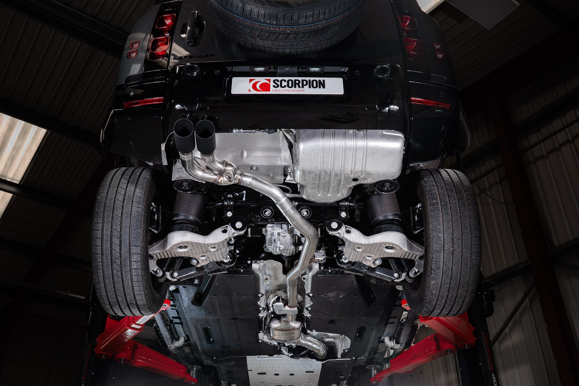 Land Rover Defender D200, D250, D300 & D350, 90, 110 &130 (3.0 Diesel Models) Rear Silencer Delete - Scorpion