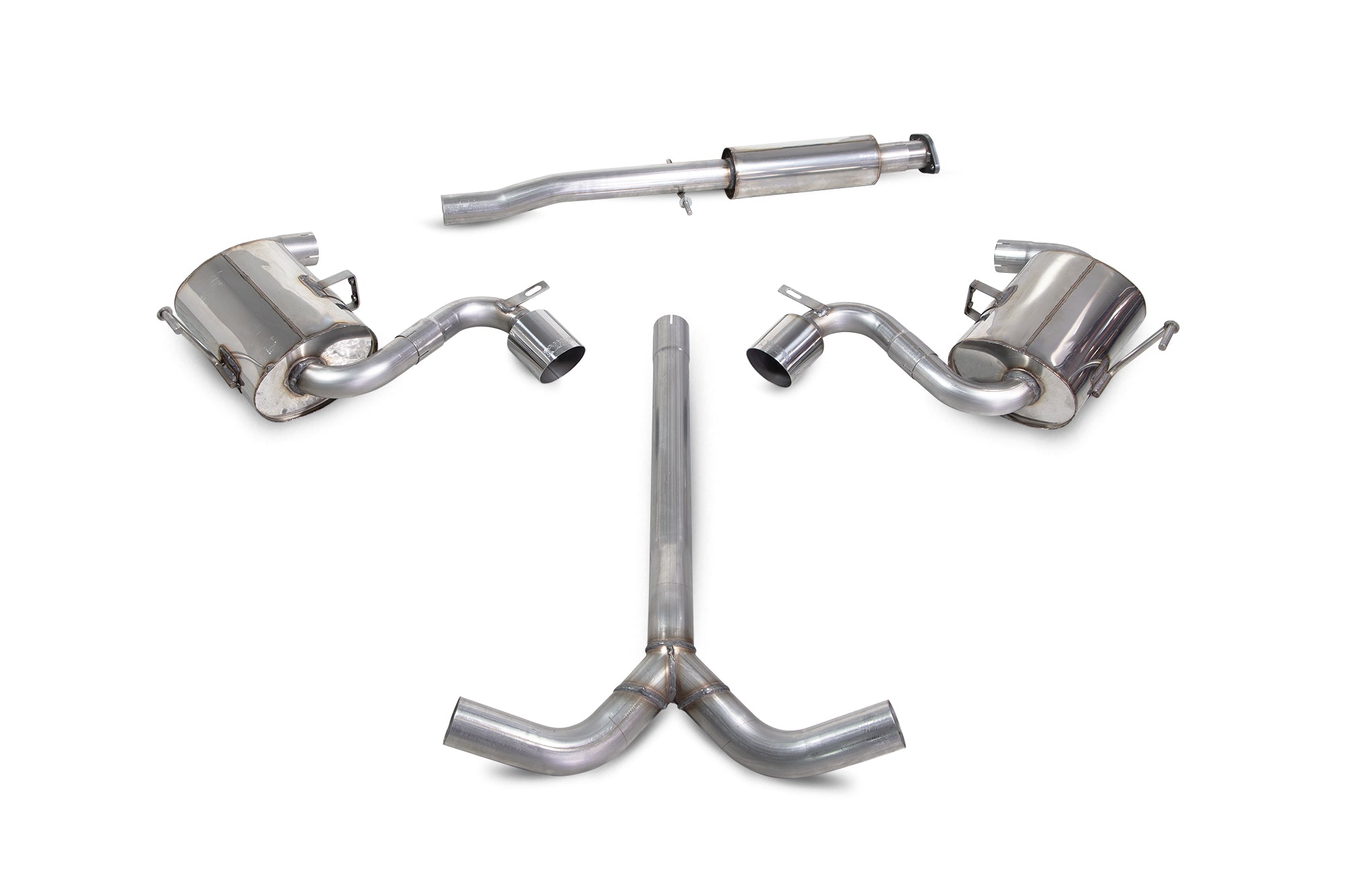 Mini Cooper S R52/R53 Non-resonated cat-back system - Scorpion