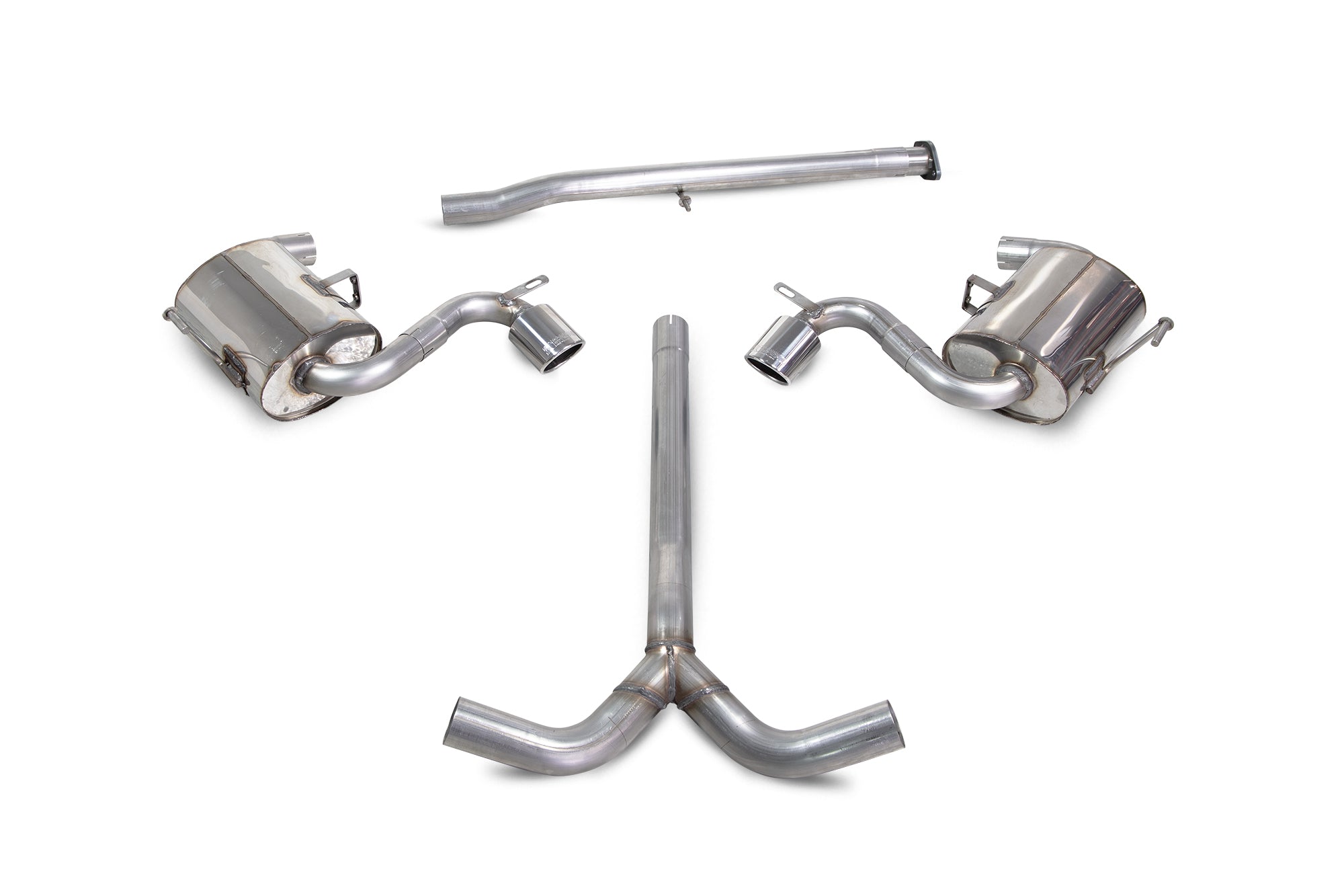Mini Cooper S R52/R53 Non-resonated cat-back system - Scorpion