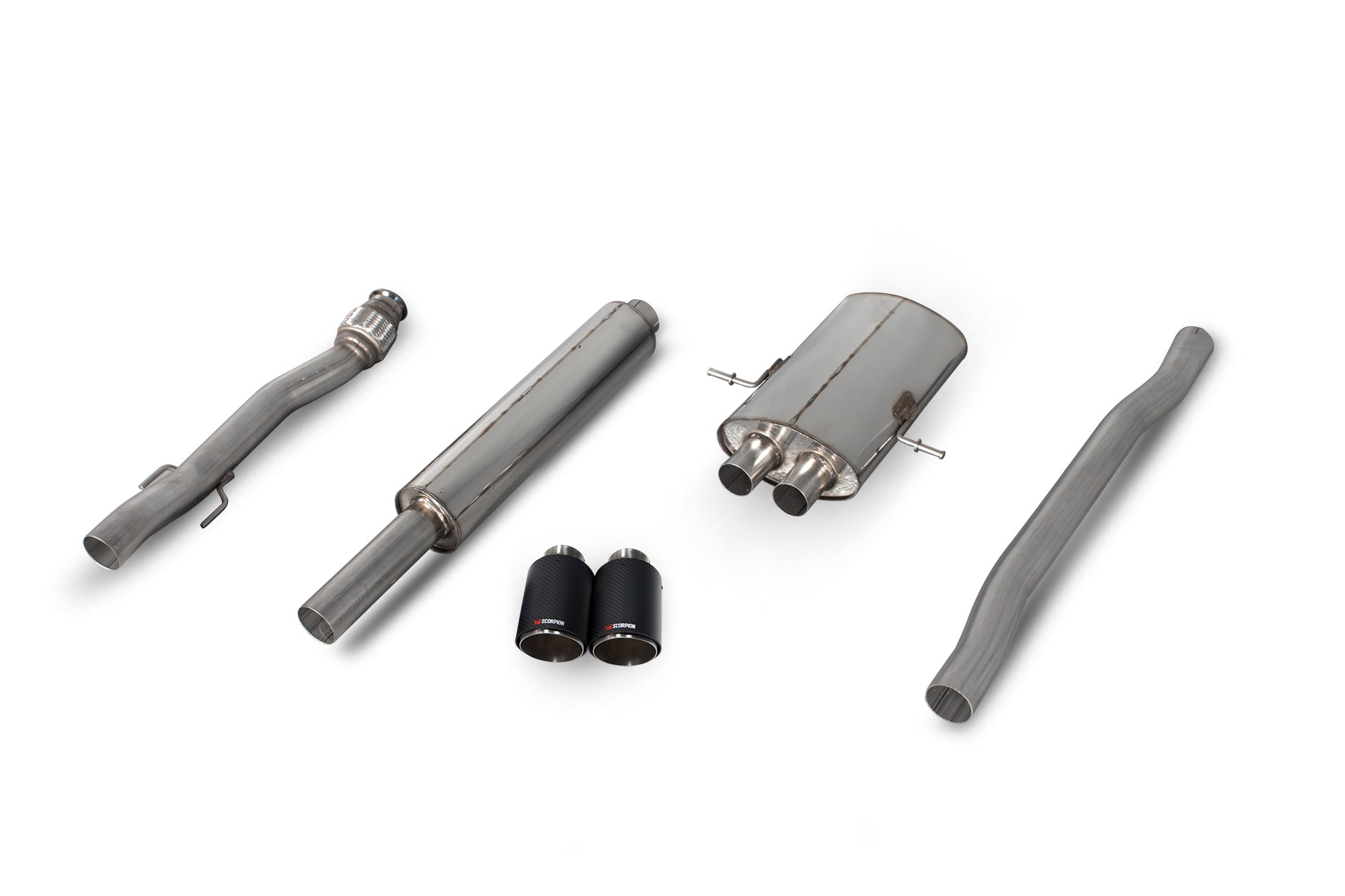 Mini Cooper S R56 / R57 / R58 / R59 Resonated cat-back system - Scorpion