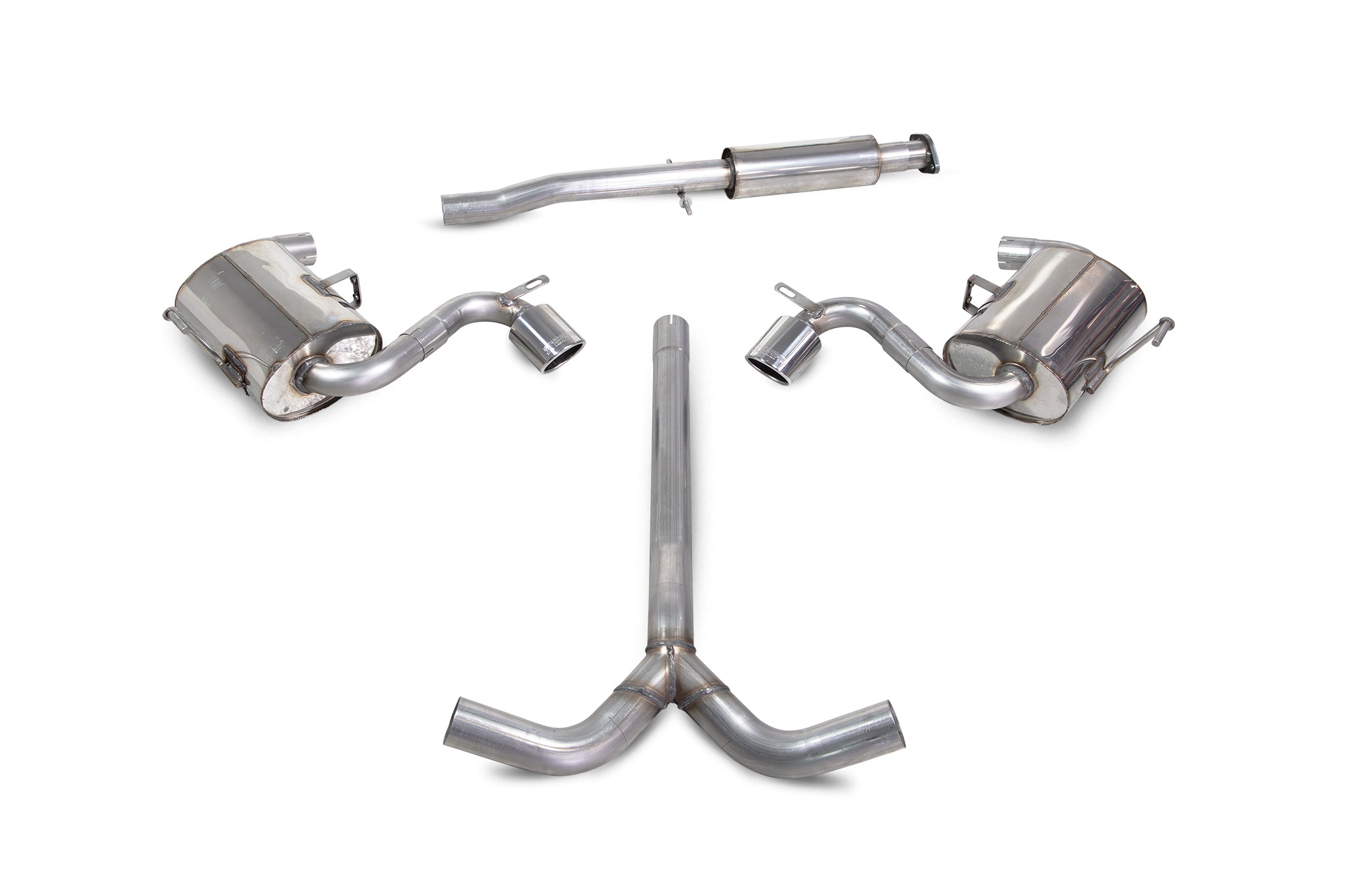 Mini Cooper S R52/R53 Resonated cat-back system - Scorpion