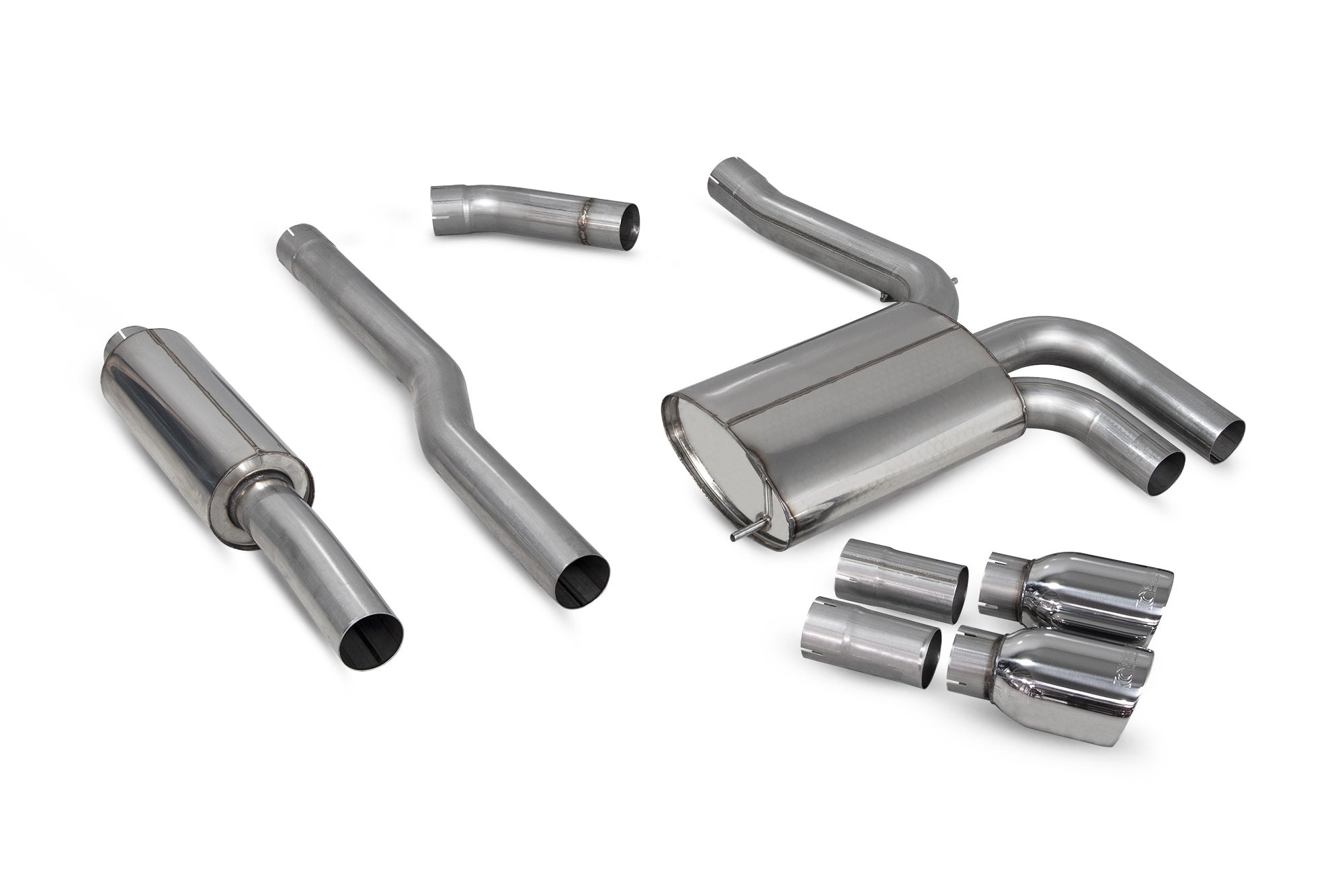 Mini Mini Cooper S F55, Non GPF Model Resonated cat-back system - Scorpion