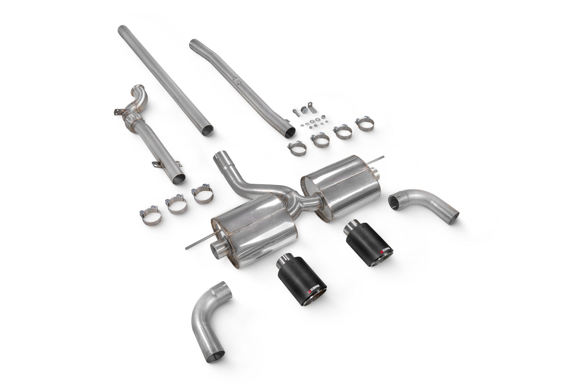 Mini Countryman R60/Paceman R61 Cooper S All4 Non-resonated cat-back system - Scorpion
