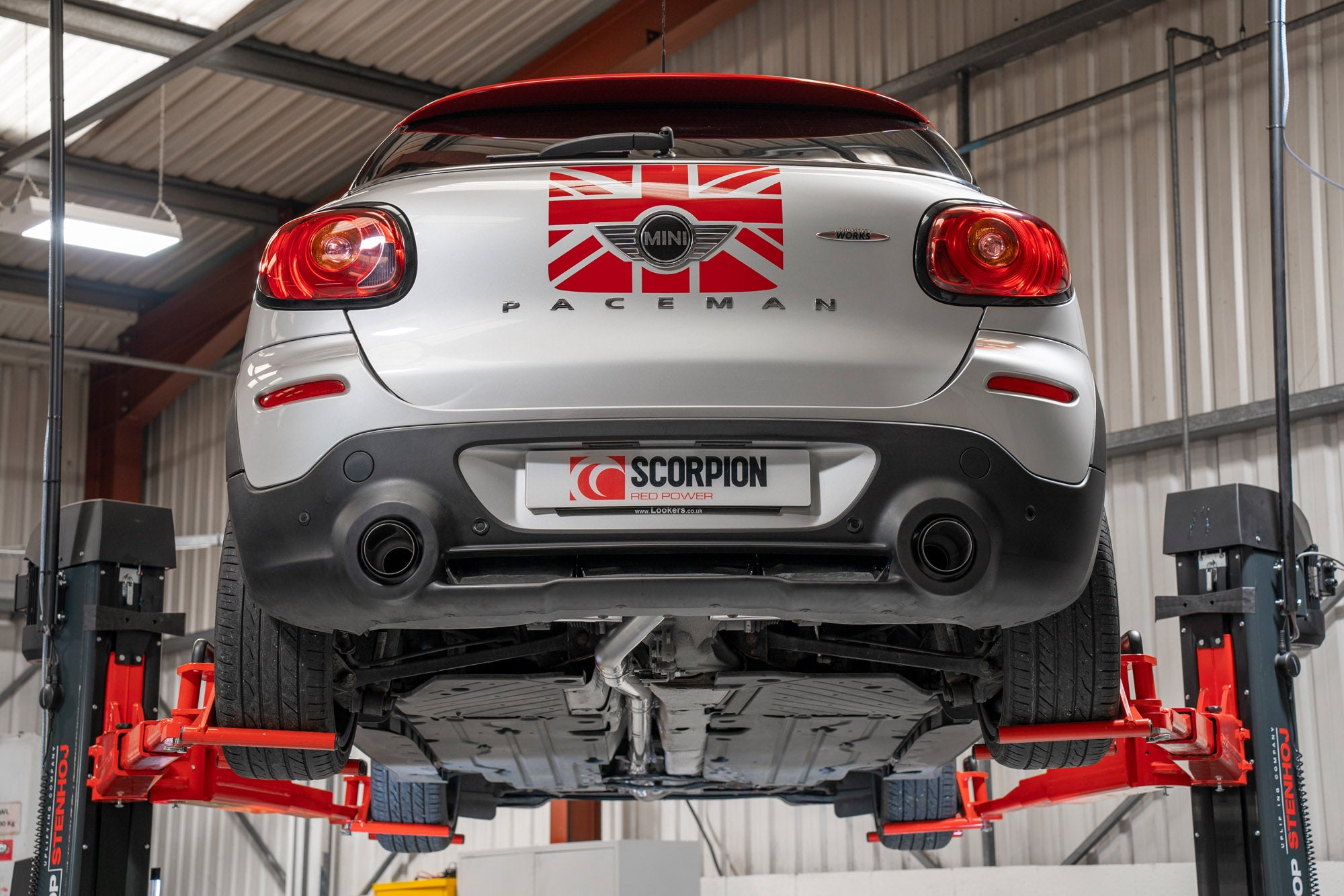 Mini Countryman R60/Paceman R61 Cooper S All4 Non-resonated cat-back system - Scorpion