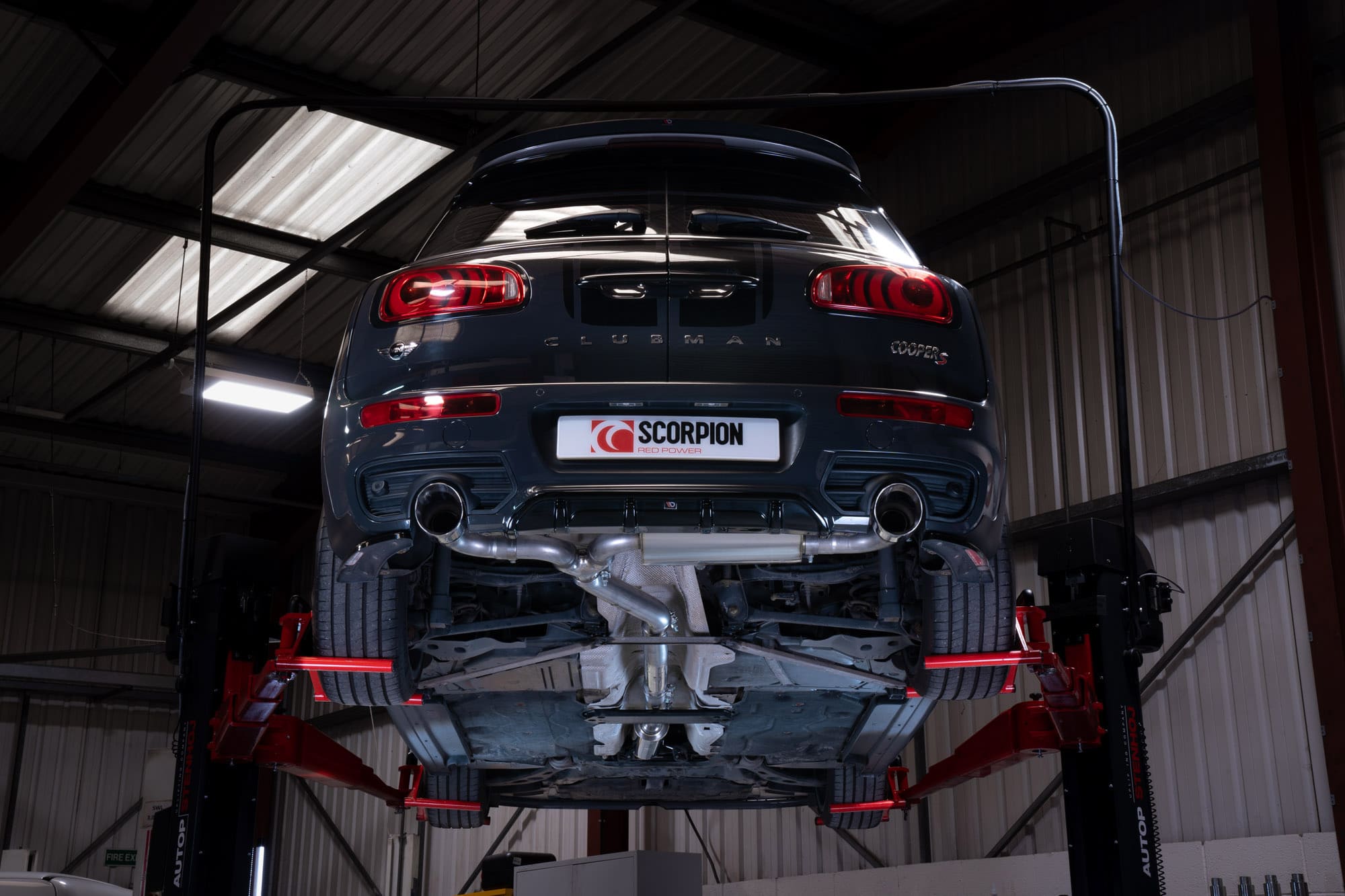 Mini Clubman F54 Cooper S 15-18 Non GPF Models Resonated Cat-Back System - Scorpion