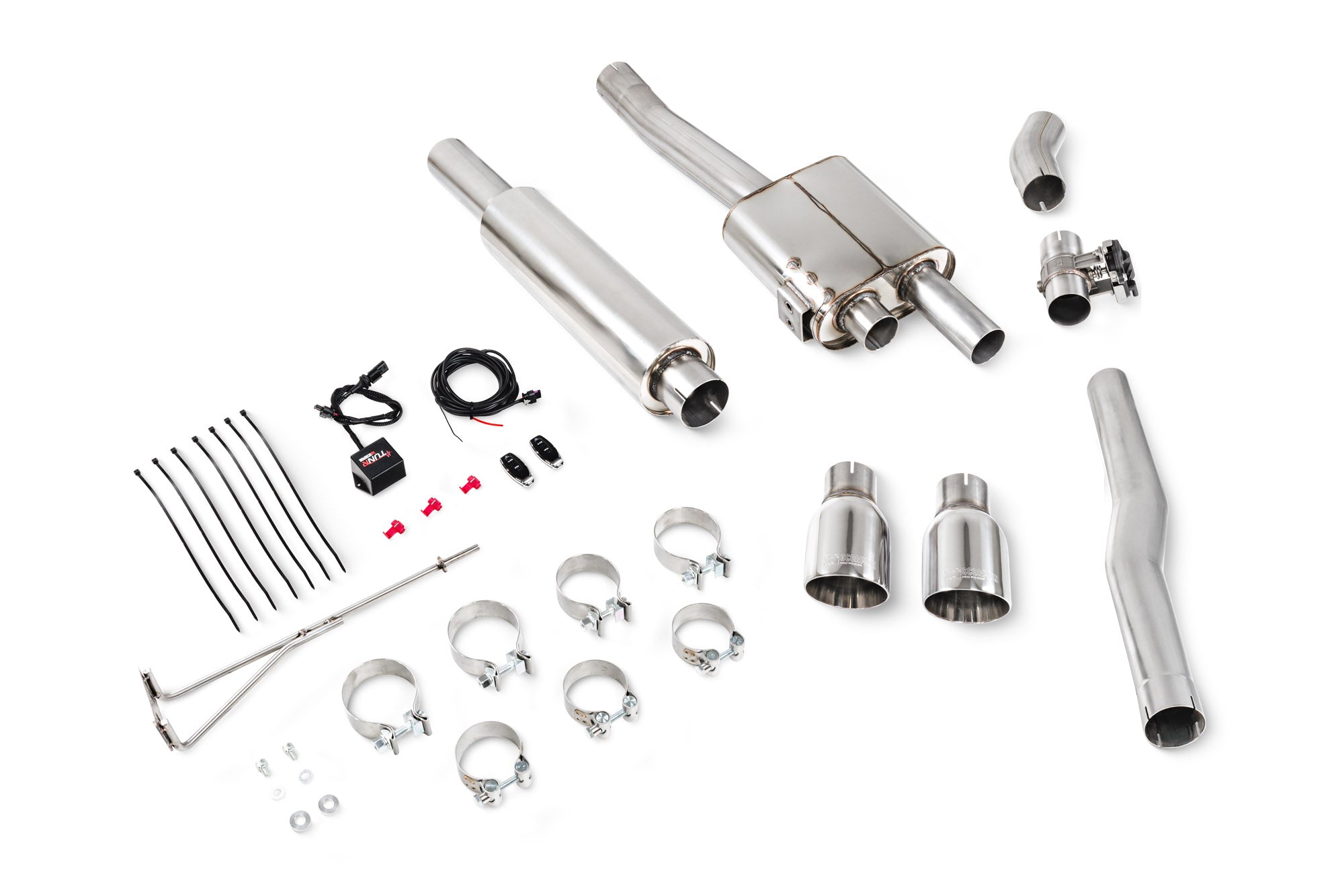 Mini Cooper S F56, Non-GPF Model Only TunR Resonated cat-back system with valve - Scorpion