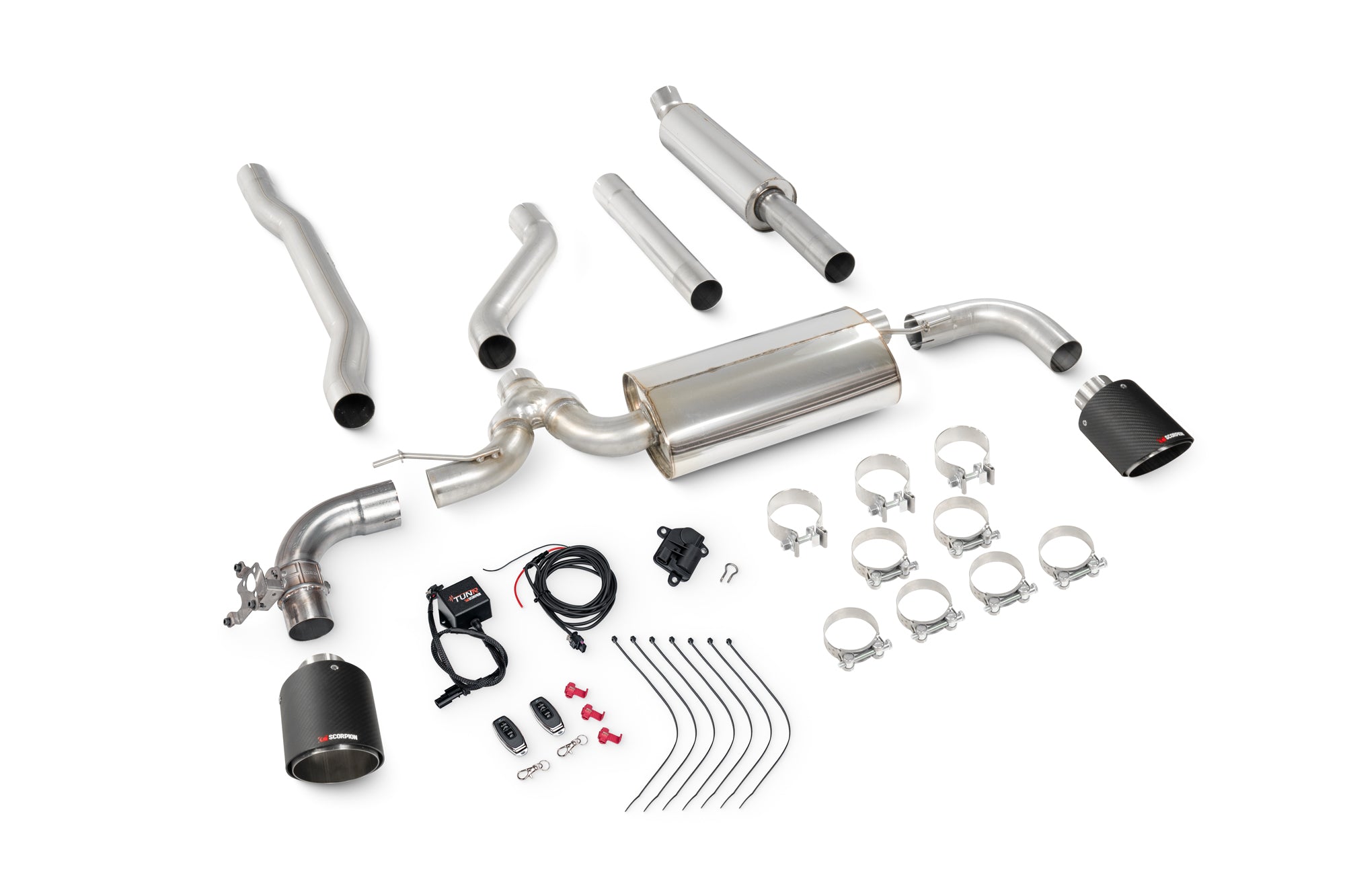 Mini Clubman F54 Cooper S 15-18 Non GPF Models TunR Resonated Cat-Back System - Scorpion