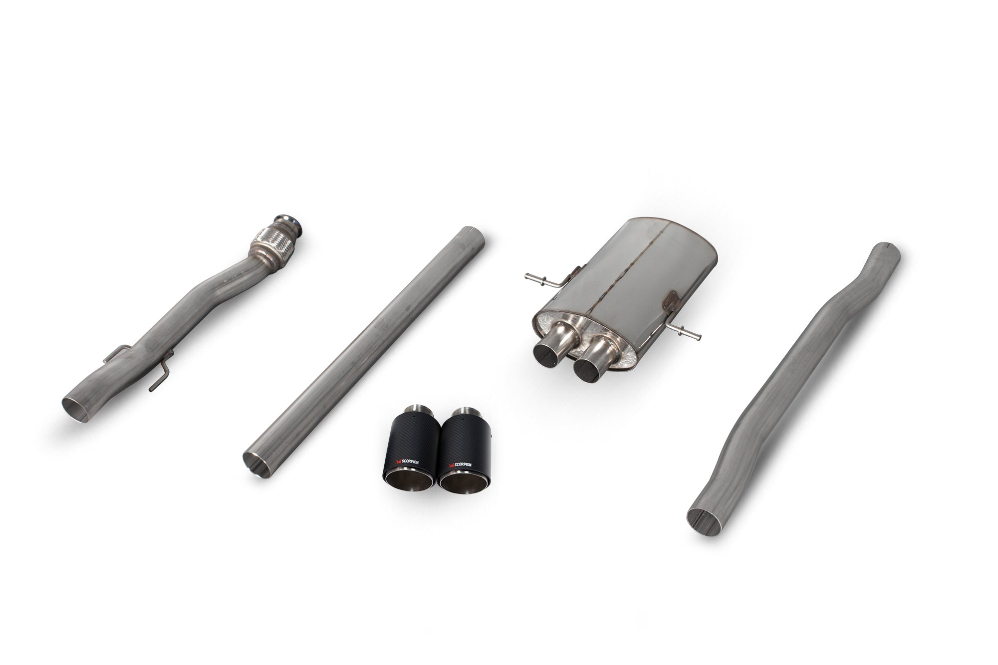 Mini Cooper S R56 / R57 / R58 / R59 Non-resonated cat-back system - Scorpion