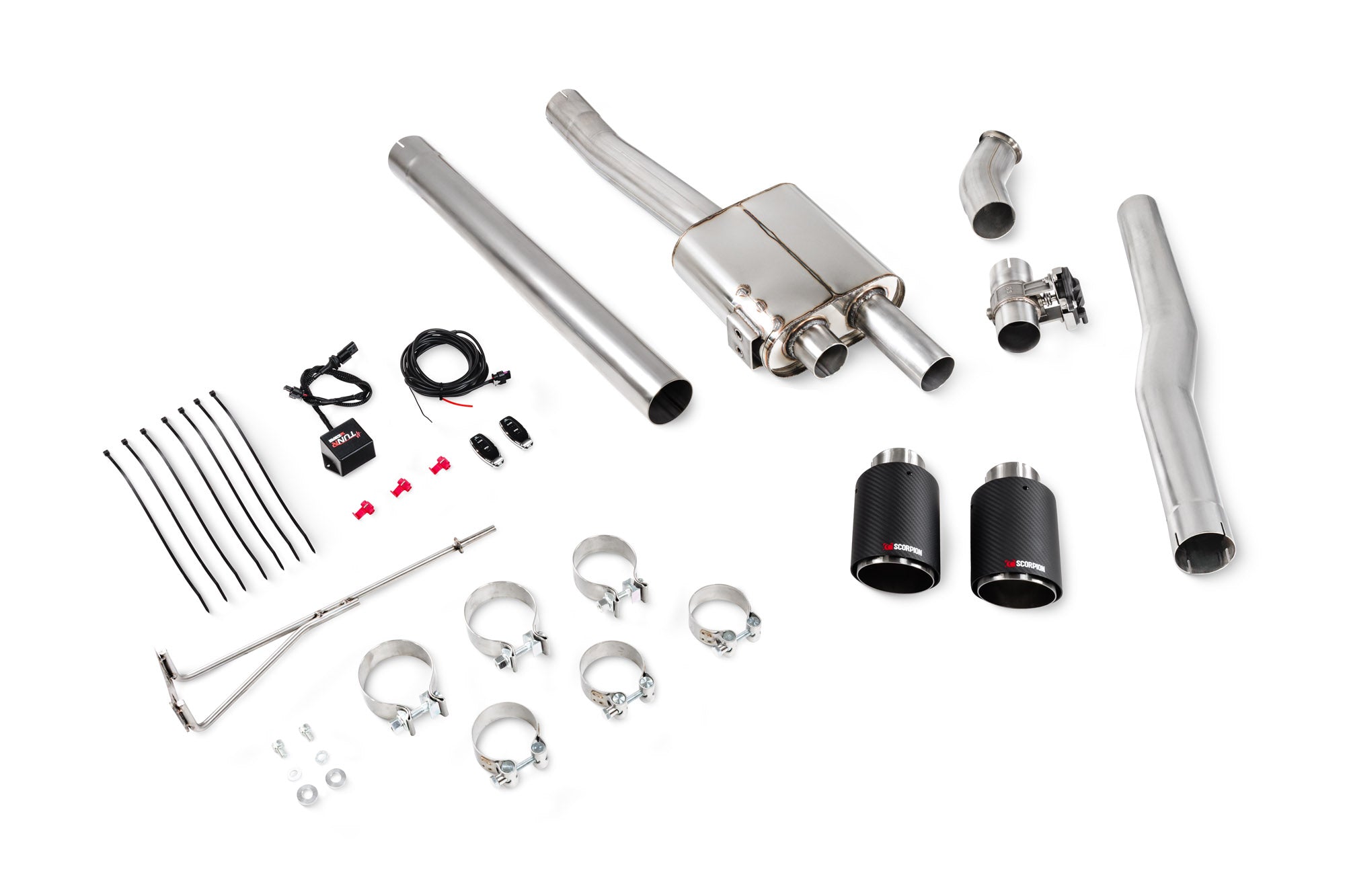 Mini Cooper S F56 (Non UK/Euro models) TunR Non-resonated cat-back system with valve - Scorpion