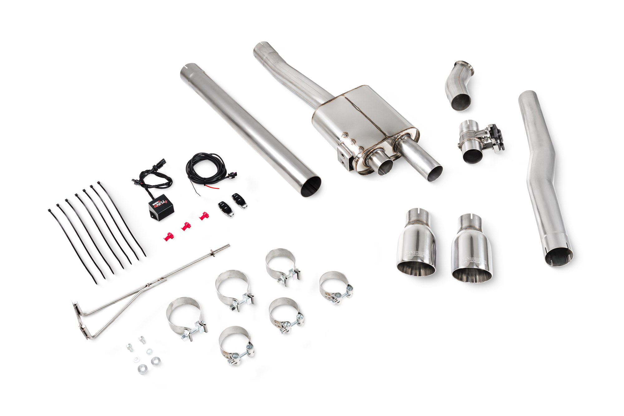 Mini Cooper S F56 (Non UK/Euro models) TunR Non-resonated cat-back system with valve - Scorpion