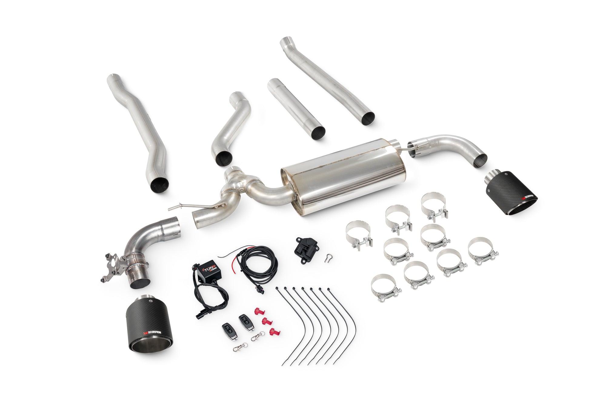 Mini Clubman F54 Cooper S 15-18 Non GPF Models TunR Non Resonated Cat-Back System - Scorpion