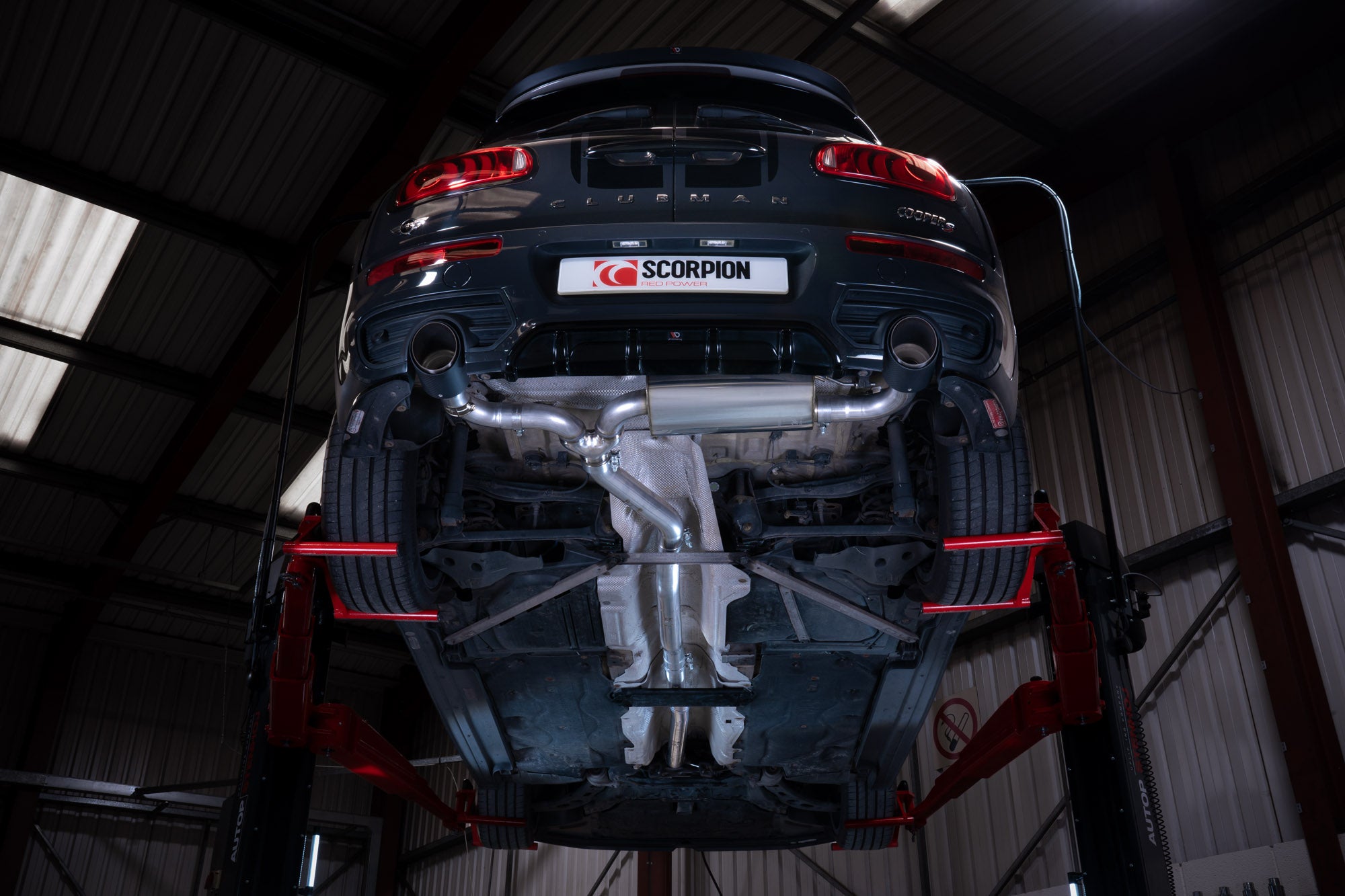 Mini Clubman F54 Cooper S 15-18 Non GPF Models TunR Non Resonated Cat-Back System - Scorpion