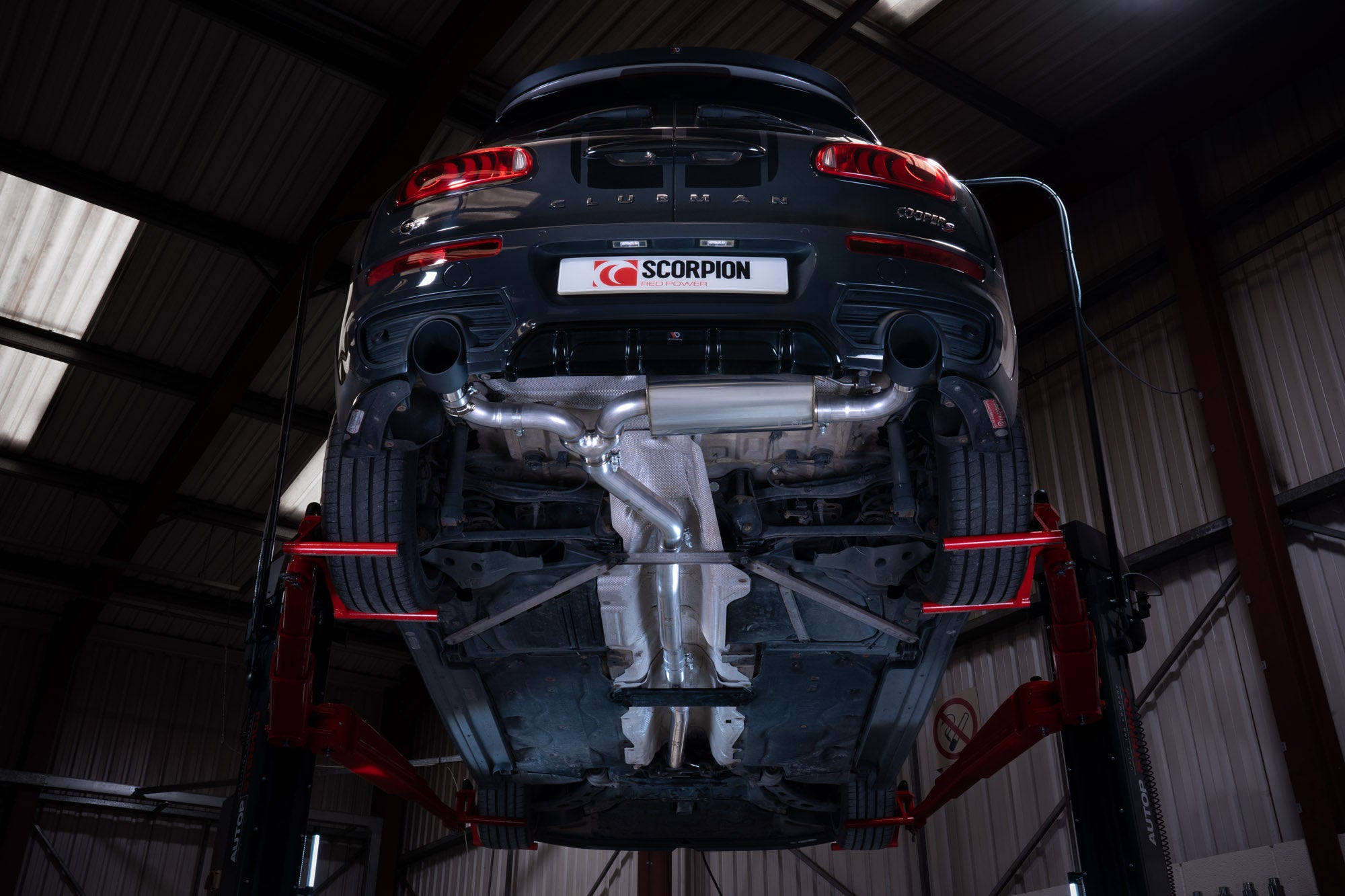 Mini Clubman F54 Cooper S 15-18 Non GPF Models TunR Non Resonated Cat-Back System - Scorpion