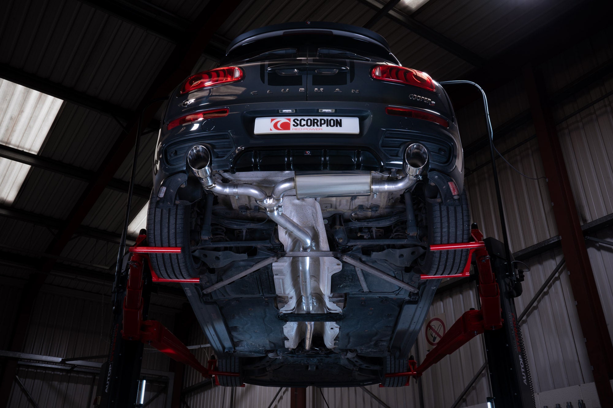 Mini Clubman F54 Cooper S 15-18 Non GPF Models TunR Non Resonated Cat-Back System - Scorpion