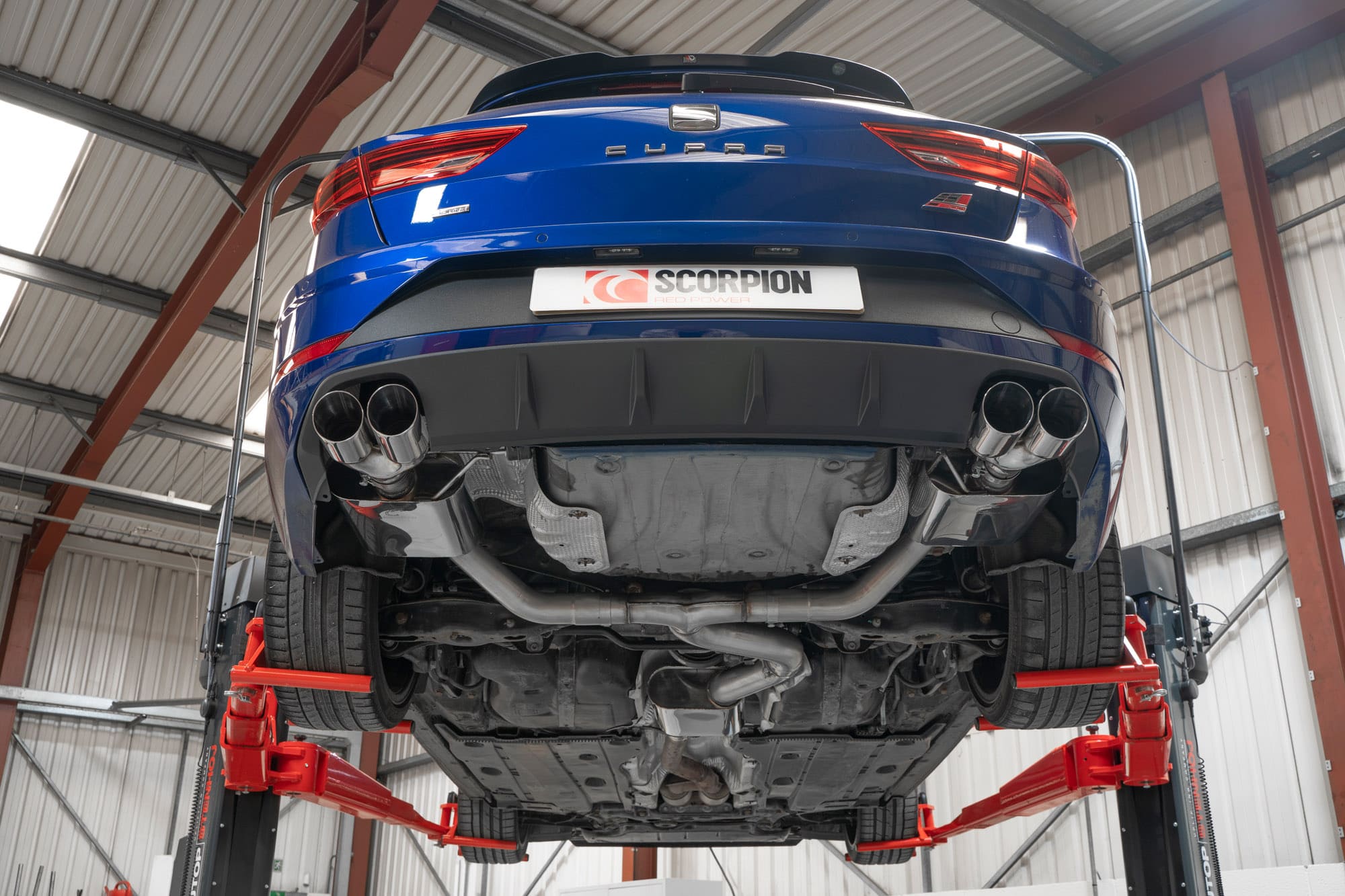 Seat Leon Cupra ST 300 4Drive Resonated gpf-back system - Scorpion