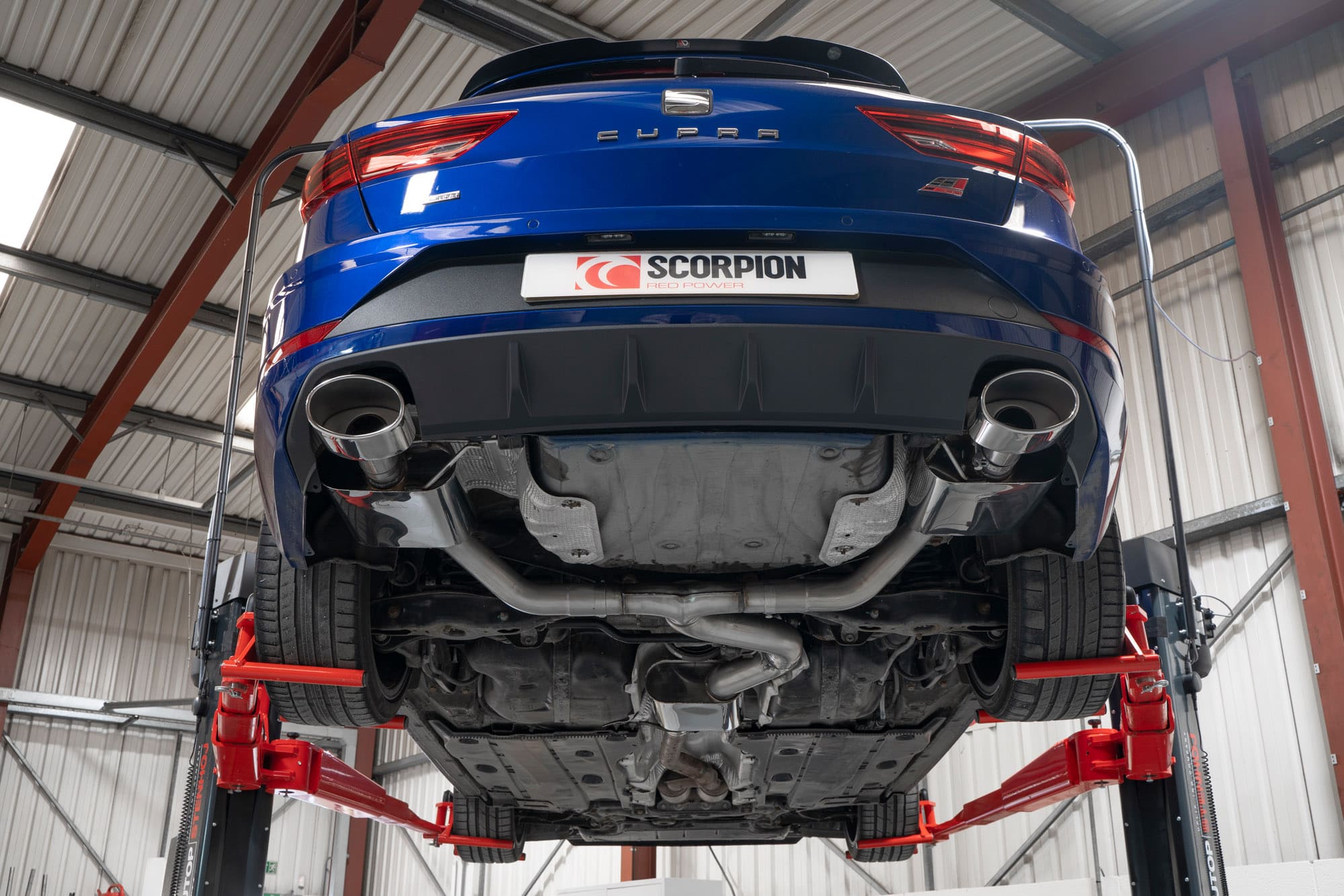 Seat Leon Cupra ST 300 4Drive Resonated gpf-back system - Scorpion