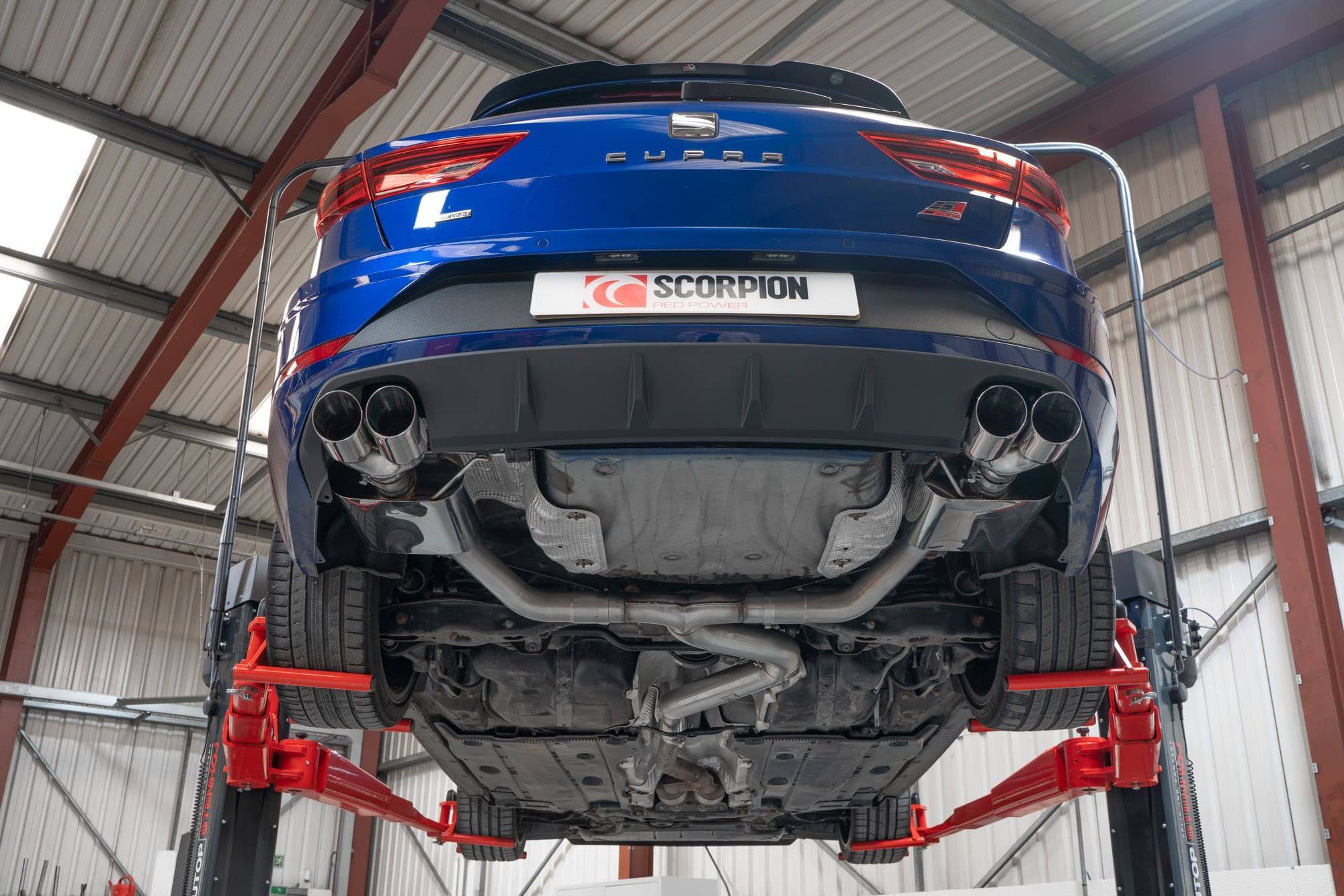 Seat Leon Cupra ST 300 4Drive Non-resonated gpf-back system - Scorpion